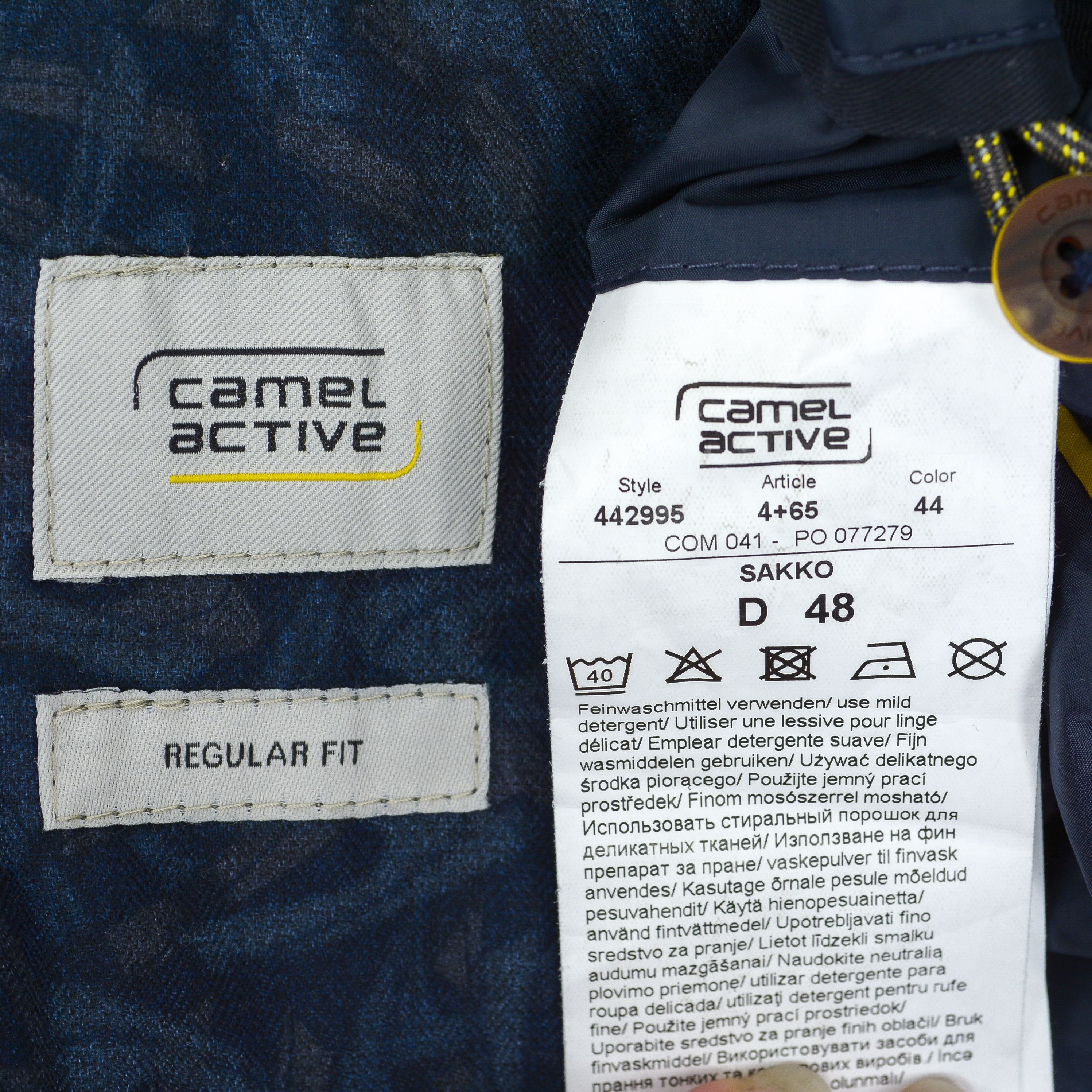 Camel × camel active Sakko Men UK 38 US Blazer Jacket Suit Coat Sport S Regular Size 38R - 4 Thumbnail