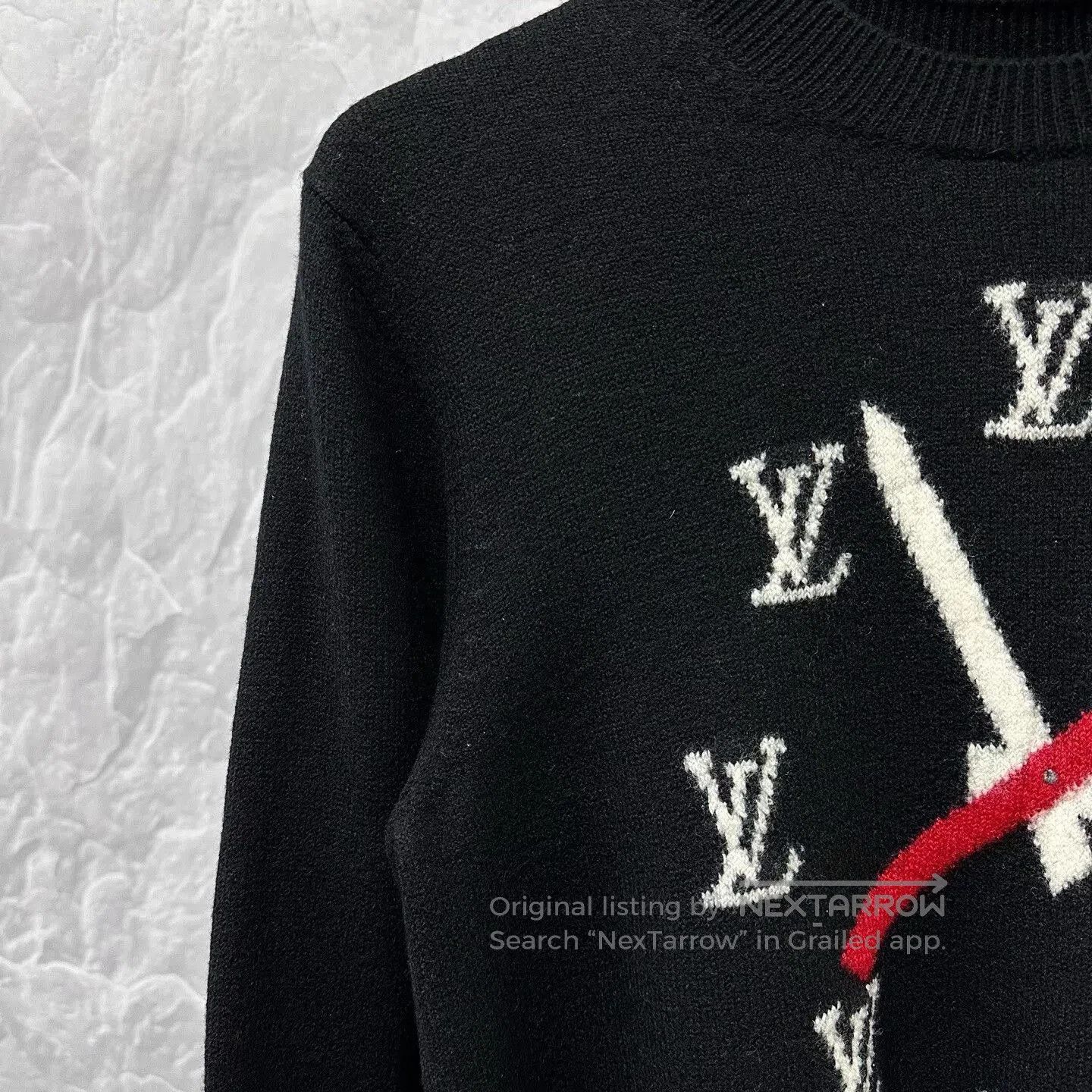 Louis Vuitton louis vuitton clock knit sweater in black. Size US S / EU 44-46 / 1 - 3 Thumbnail