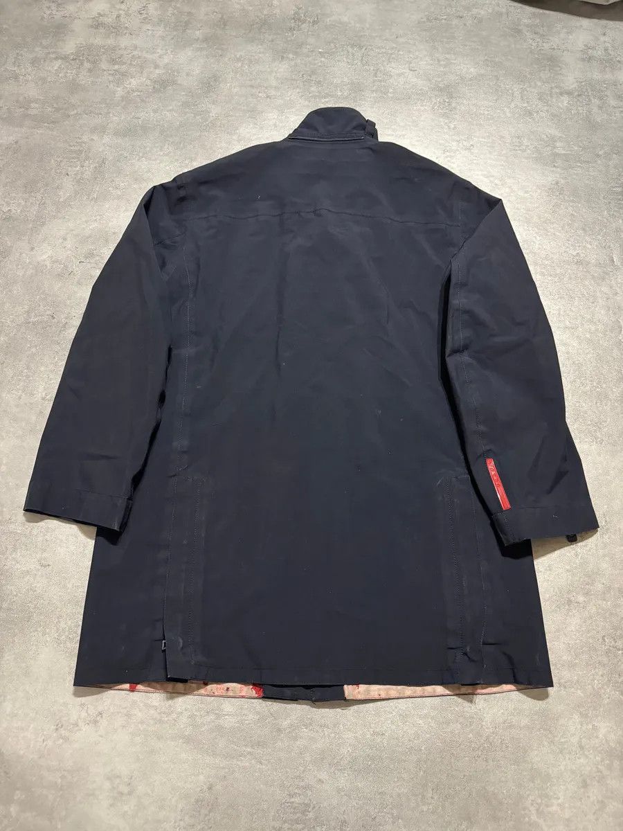 Prada 2000s Prada Navy Windbreaker Long Jacket Size US M / EU 48-50 / 2 - 4 Thumbnail