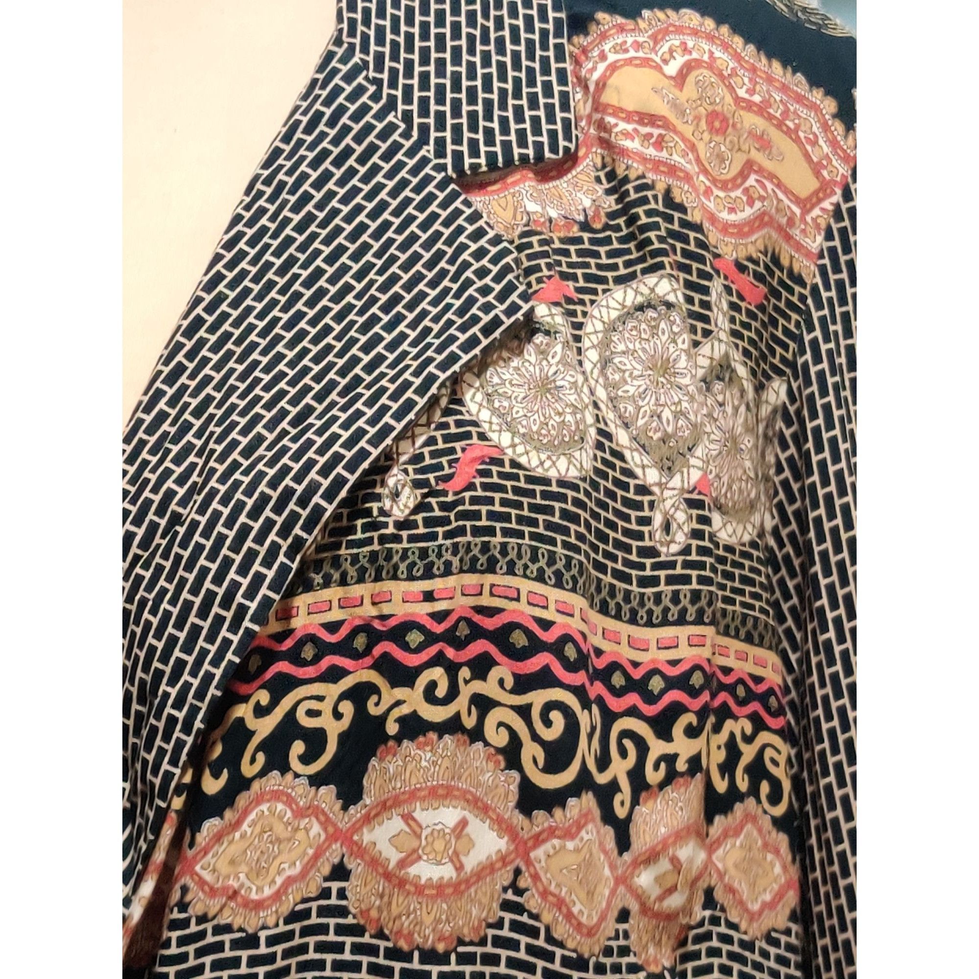 Vintage Vintage Kensington Square Plus Size 2X Black Baroque Graphic Size XXL / US 16-18 / IT 52-54 - 4 Thumbnail
