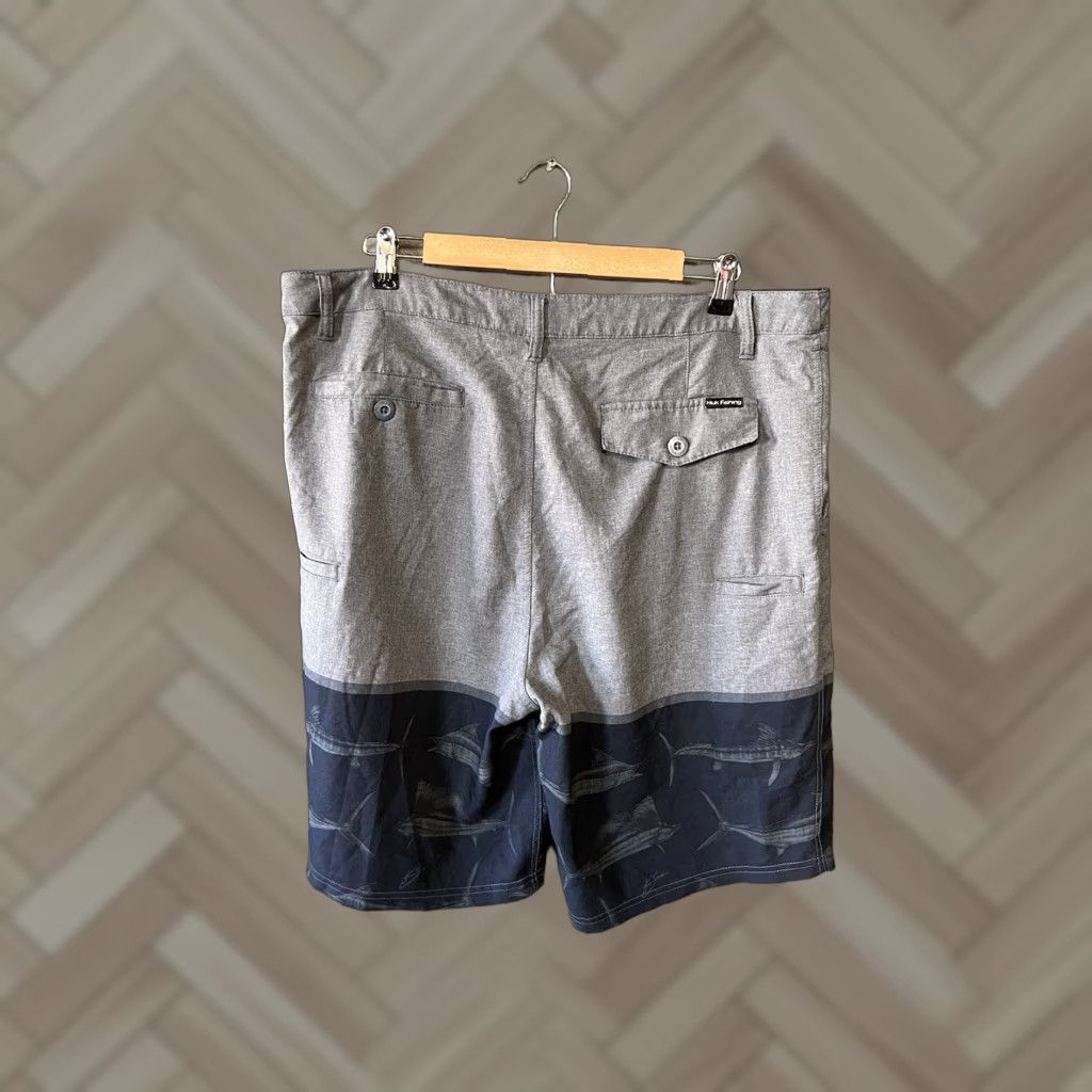 Vintage Huk Mens Gray Board Shorts 38 Fish Graphic Outdoor Swim Bottoms Regular Size Size US 38 / EU 54 - 1 Thumbnail