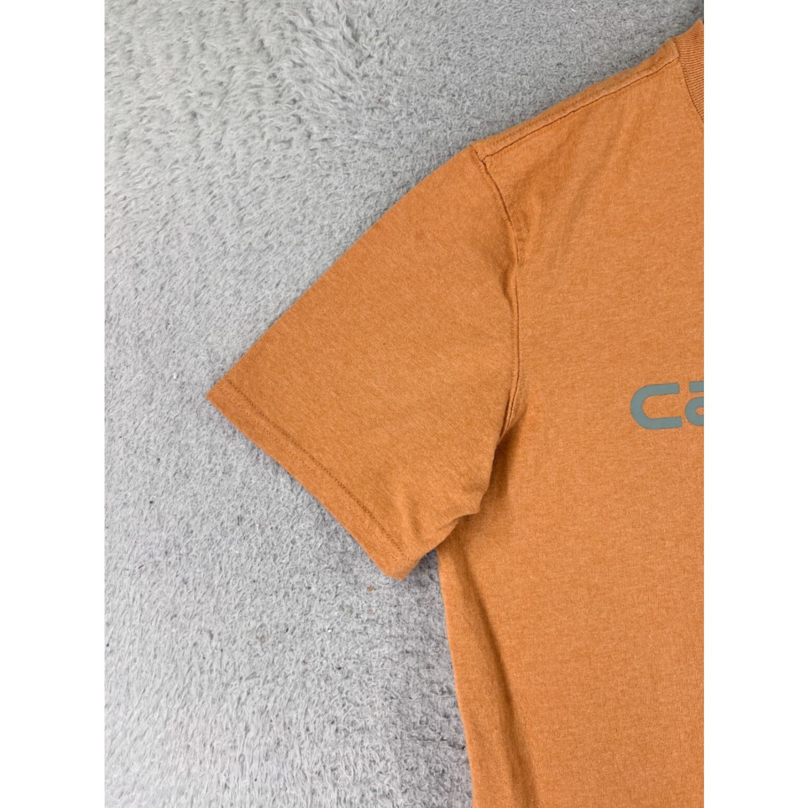 Carhartt Carhartt Shirt Womens XL Orange Short Sleeve Crew Neck Cotton Blend Jersey Size XL / US 12-14 / IT 48-50 - 3 Thumbnail