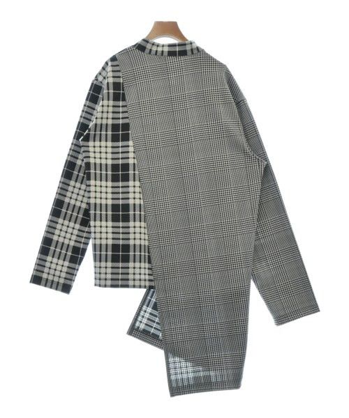 Comme des Garcons Homme Plus Shirt Check Polyester Button Up Uneven Hem Black x White Size US S / EU 44-46 / 1 - 2 Thumbnail