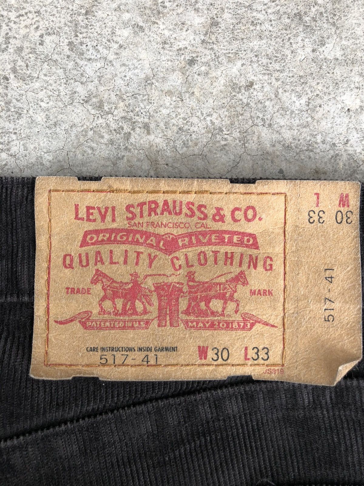 If Six Was Nine Levis 517 Flared Jeans Corduroy Distressed Size US 29 - 18 Thumbnail