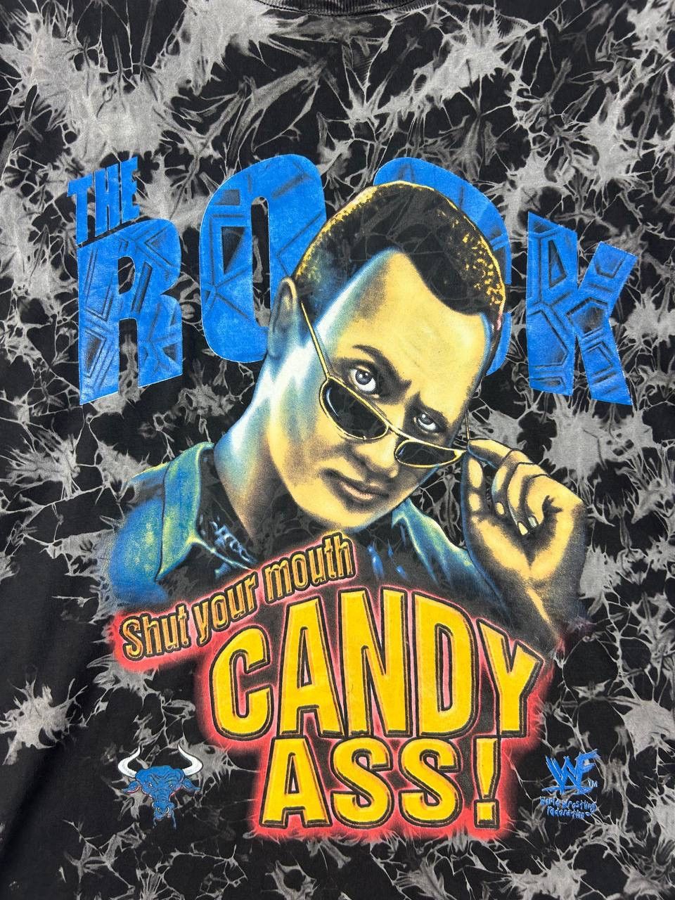 Vintage × WWE × WWF Vintage 90s The Rock Shut Your Mouth Candy Ass! Wwf Size US XL / EU 56 / 4 - 3 Thumbnail