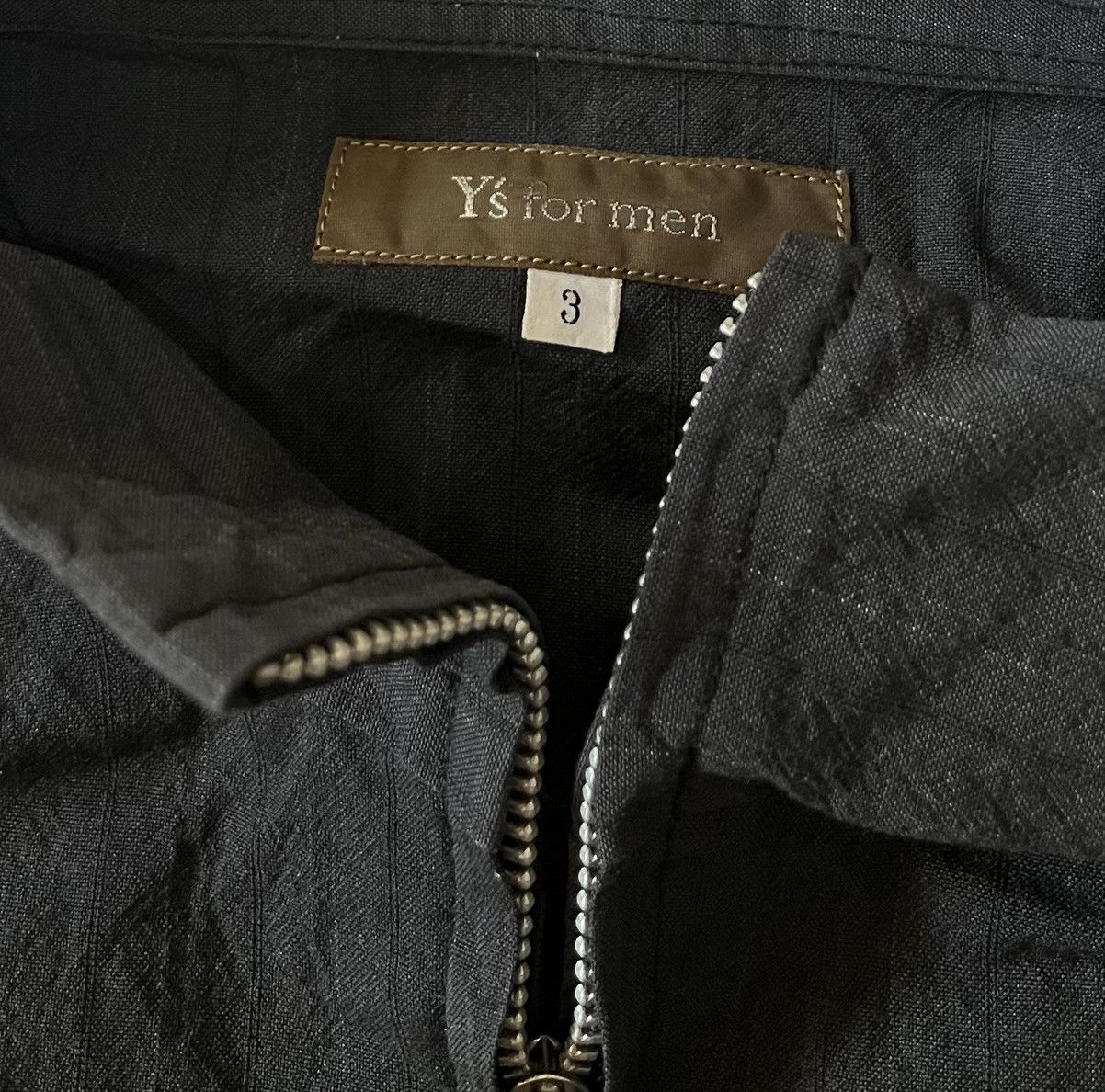 Yohji Yamamoto TAX FREE 🇺🇸 yohji yamamoto y’s for men zip up striped jacket Size US L / EU 52-54 / 3 - 5 Thumbnail