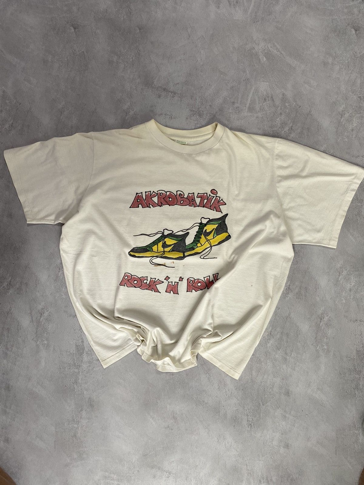 Vintage 🌀 Vintage T Shirt 80-90s Acrobatic Rock N Roll Size US XL / EU 56 / 4 - 1 Thumbnail