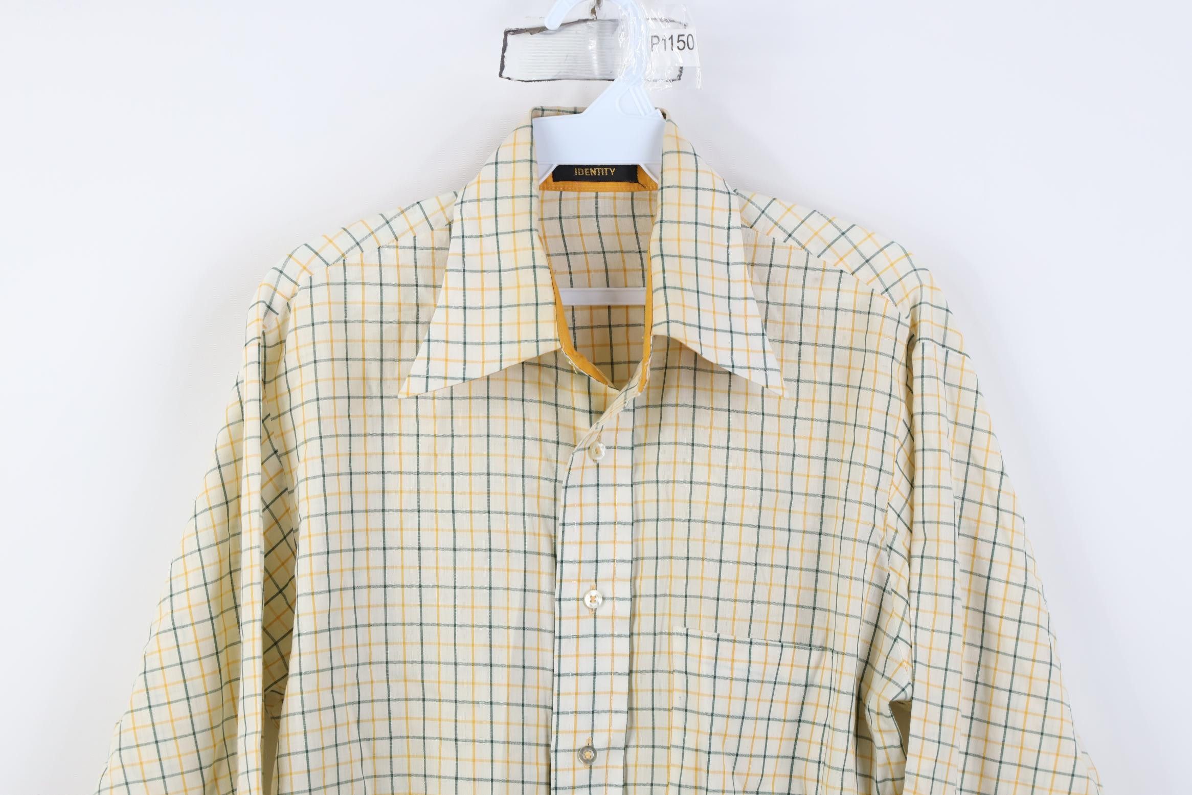 Vintage Vintage 60s 70s Streetwear Collar Button Shirt Plaid USA Size US M / EU 48-50 / 2 - 2 Thumbnail
