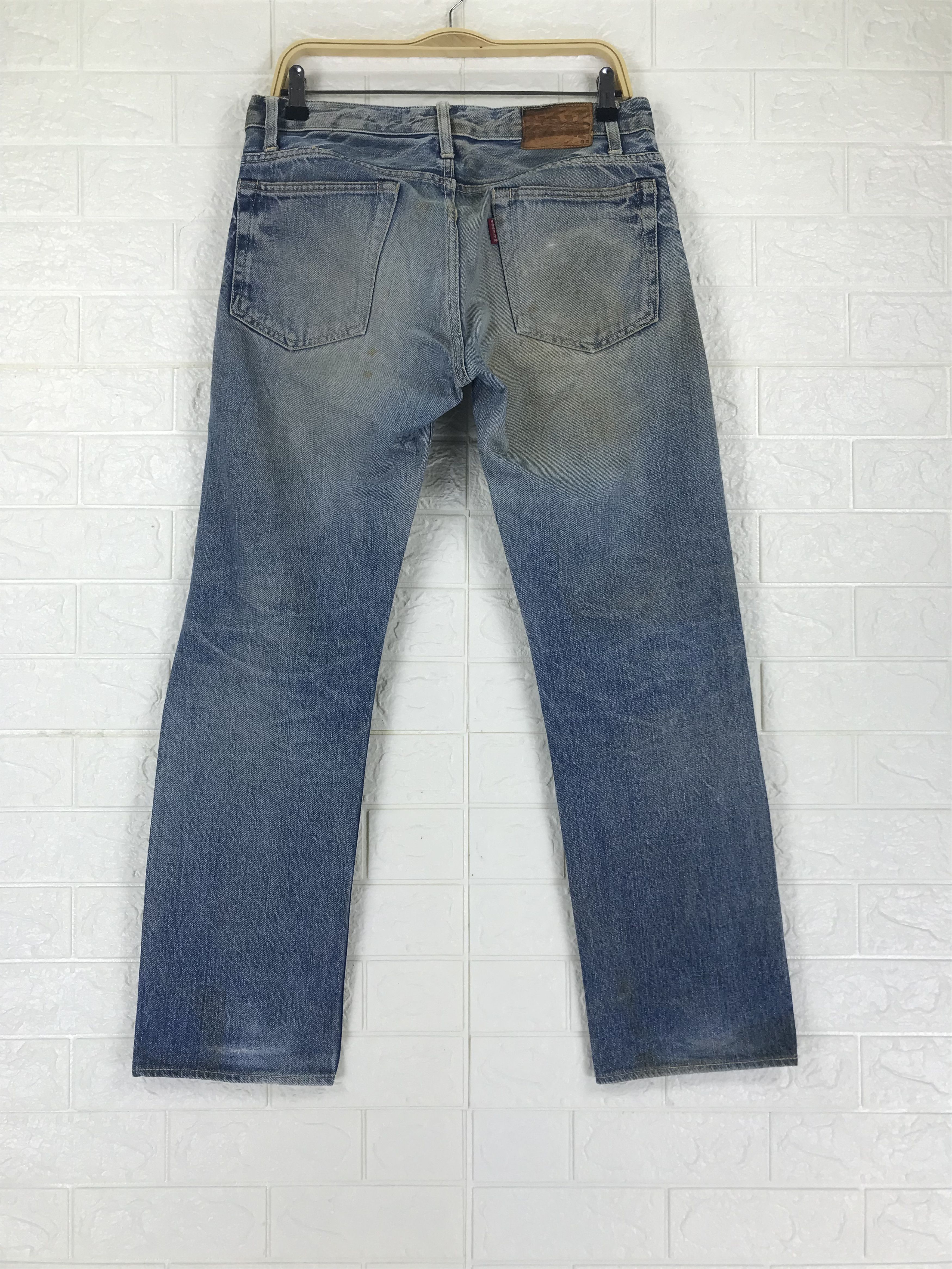 HOLLYWOOD RANCH MARKET Vintage 90s Blue Japan Hollywood Ranch Market Selvedge Jeans Size US 31 - 6 Thumbnail