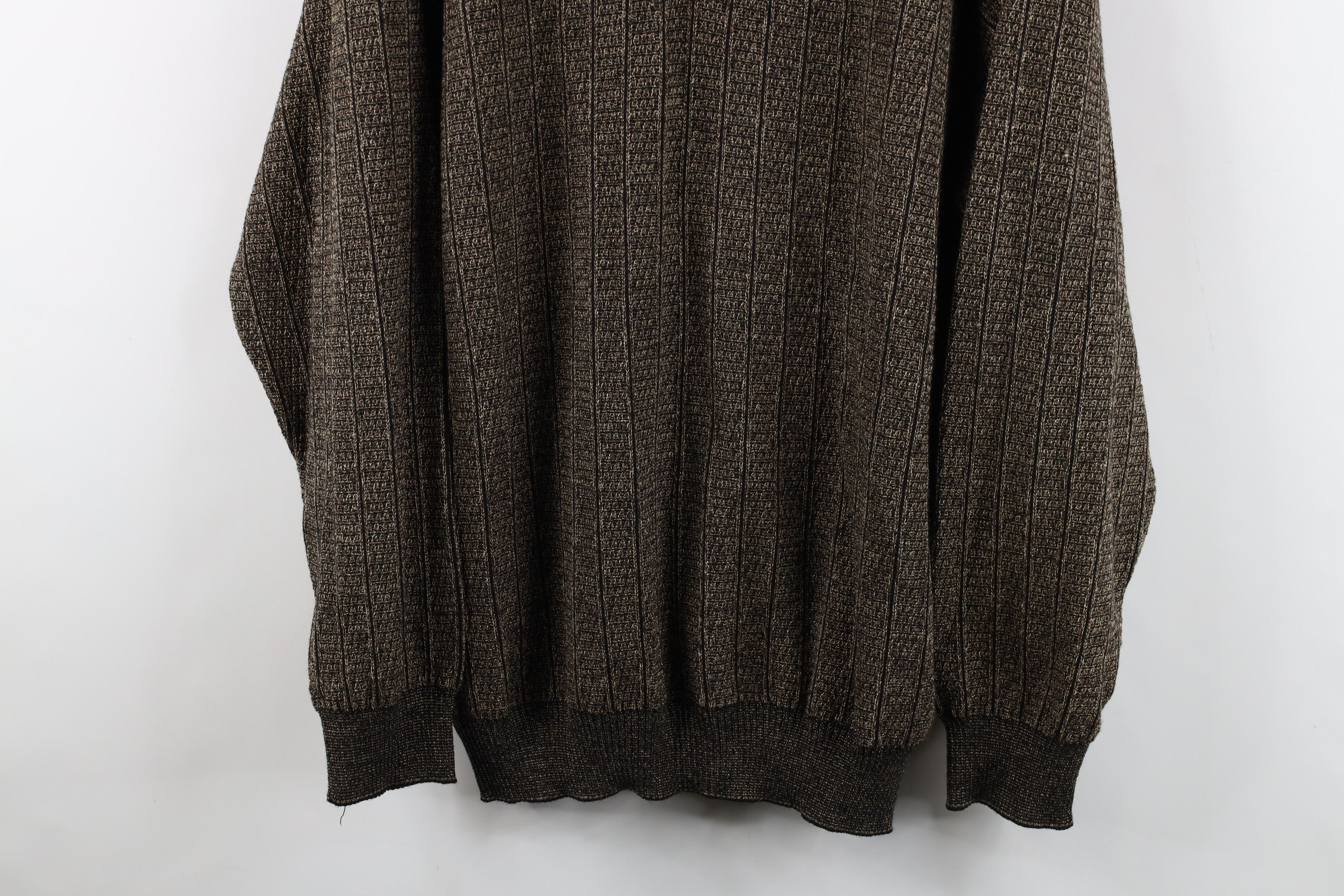 Vintage Vintage 90s Streetwear Knit Half Zip Collared Sweater Size US XL / EU 56 / 4 - 3 Thumbnail