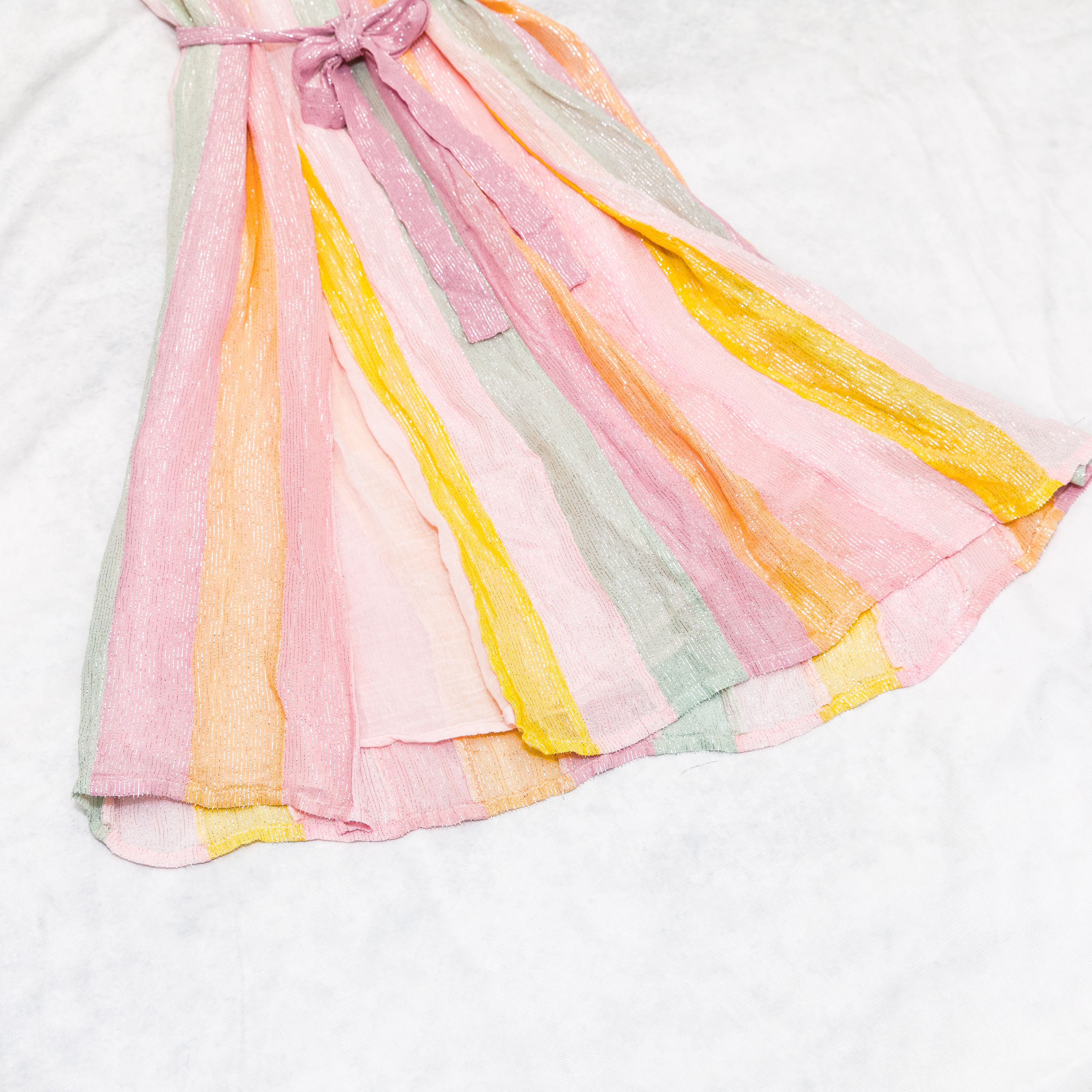 Other Sundress Cary Marbella Rainbow Pastel Dress Long XS/S Size S / US 4 / IT 40 - 3 Thumbnail
