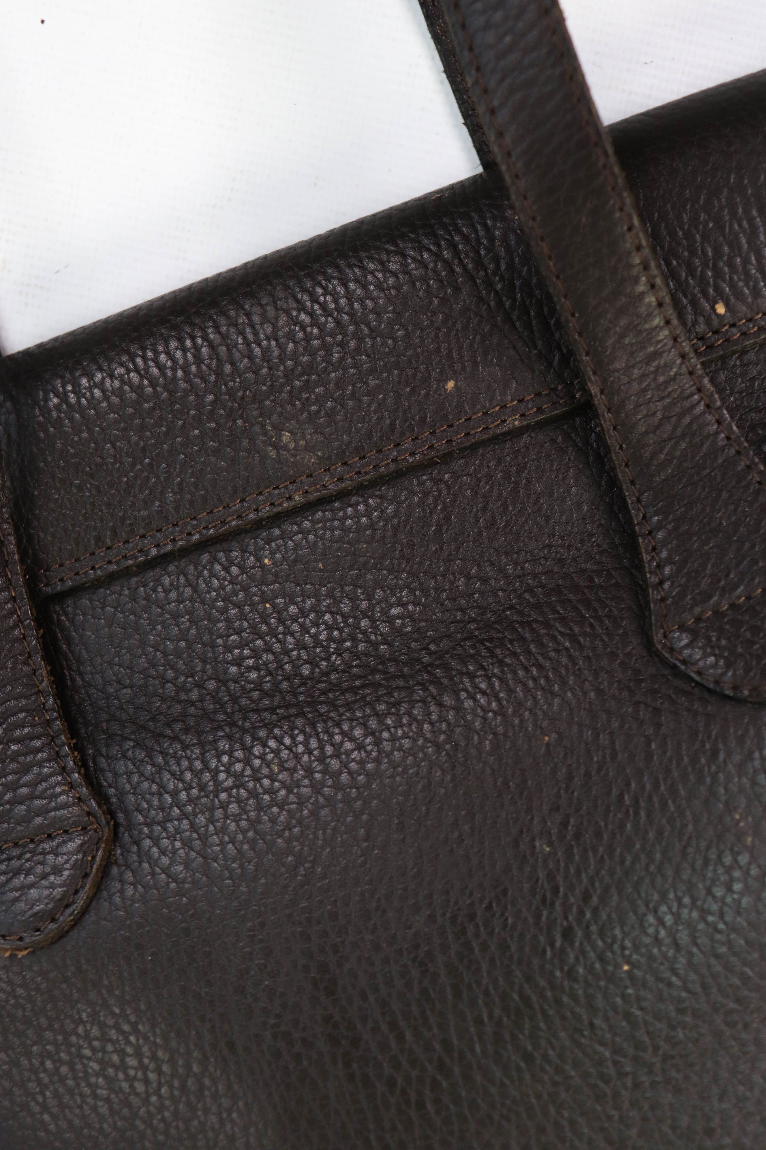 Delvaux Delvaux Brown Grained Leather Handmade Artisan Shoulder Bag Size ONE SIZE - 11 Thumbnail