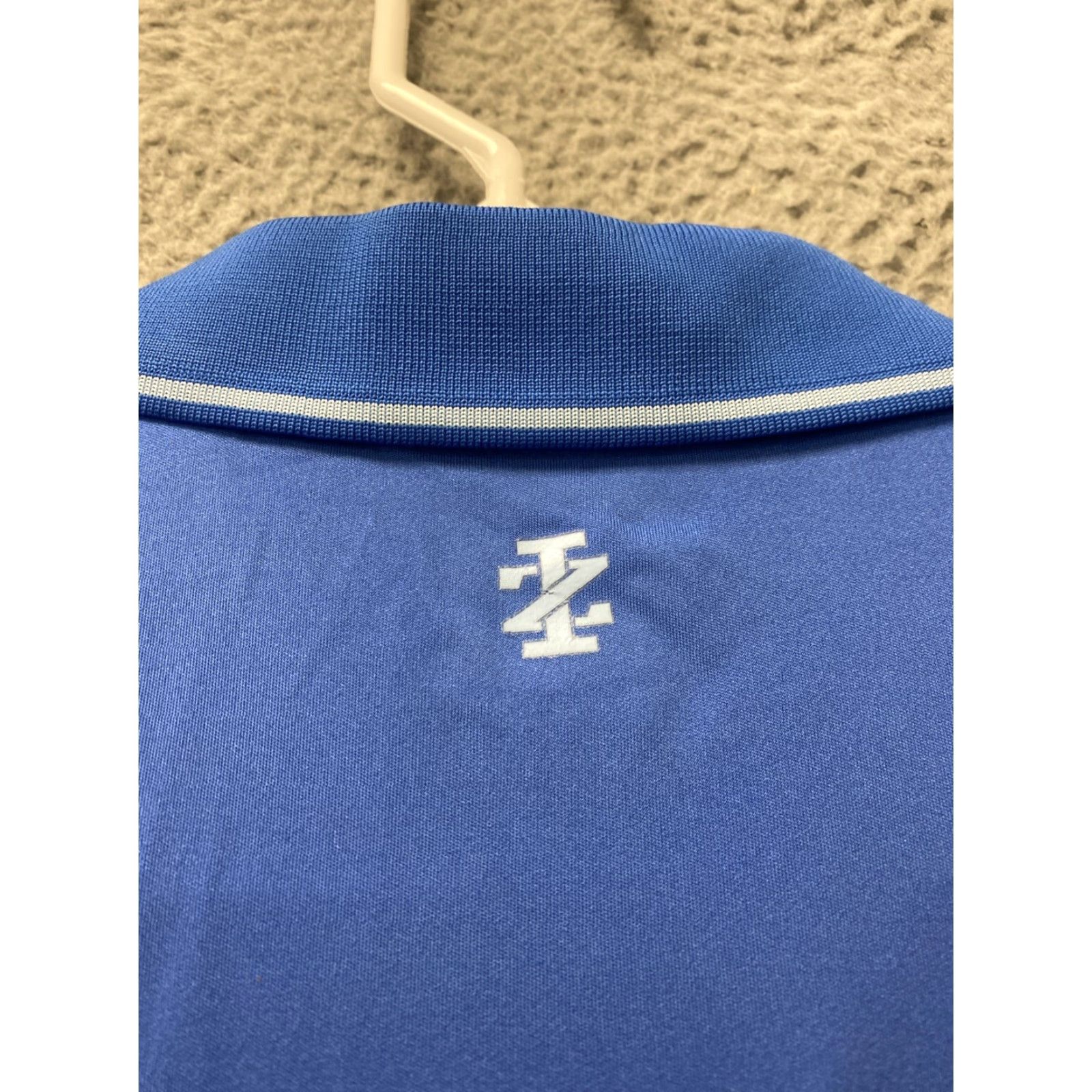 Izod IZOD Men's Large Blue Stretch Golf Polo Shirt Size L Blue 34-98 Size US L / EU 52-54 / 3 - 7 Thumbnail