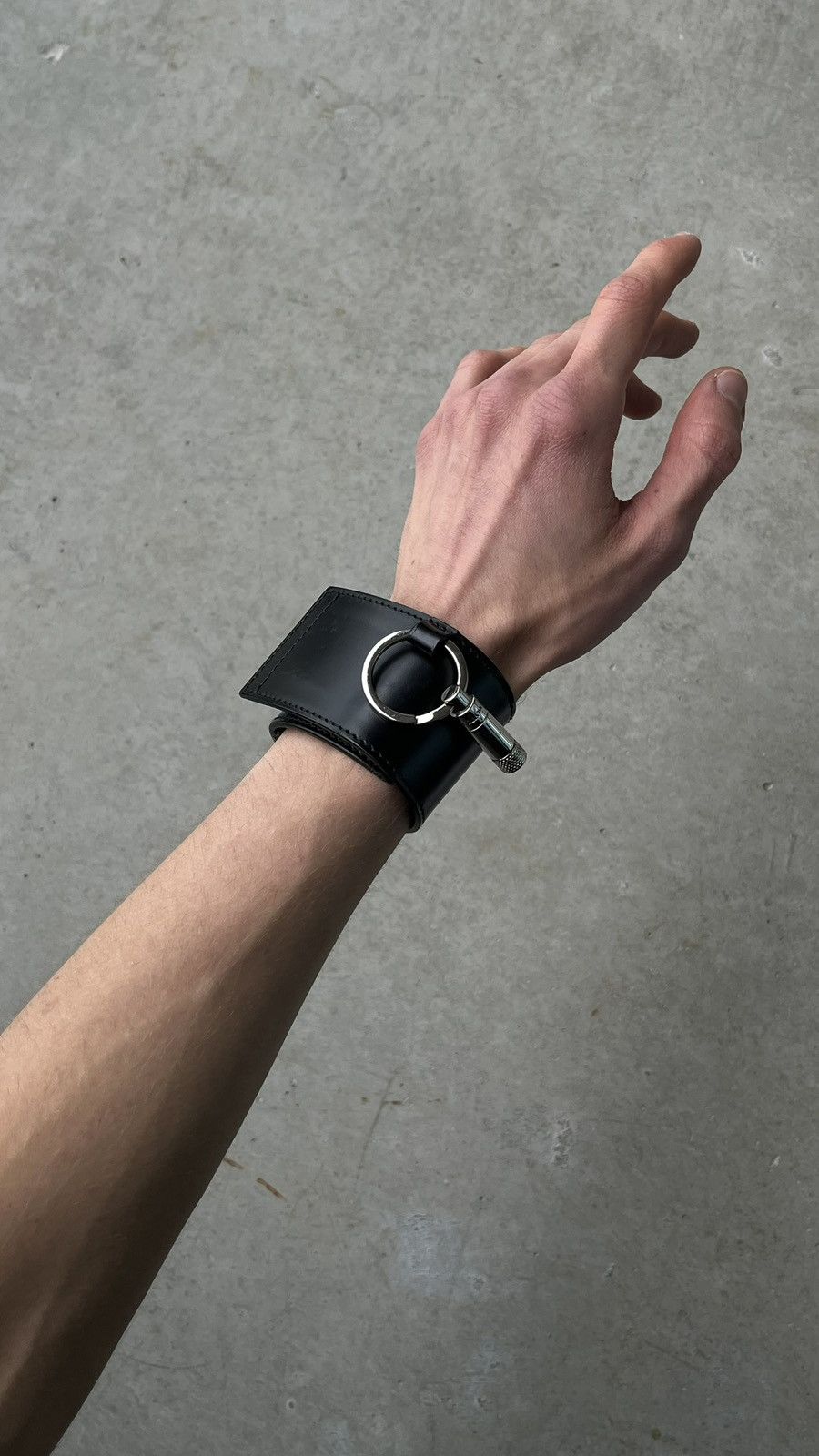 Dior × Hedi Slimane RARE! Dior Homme SS04 'Strip' Leather Bracelet