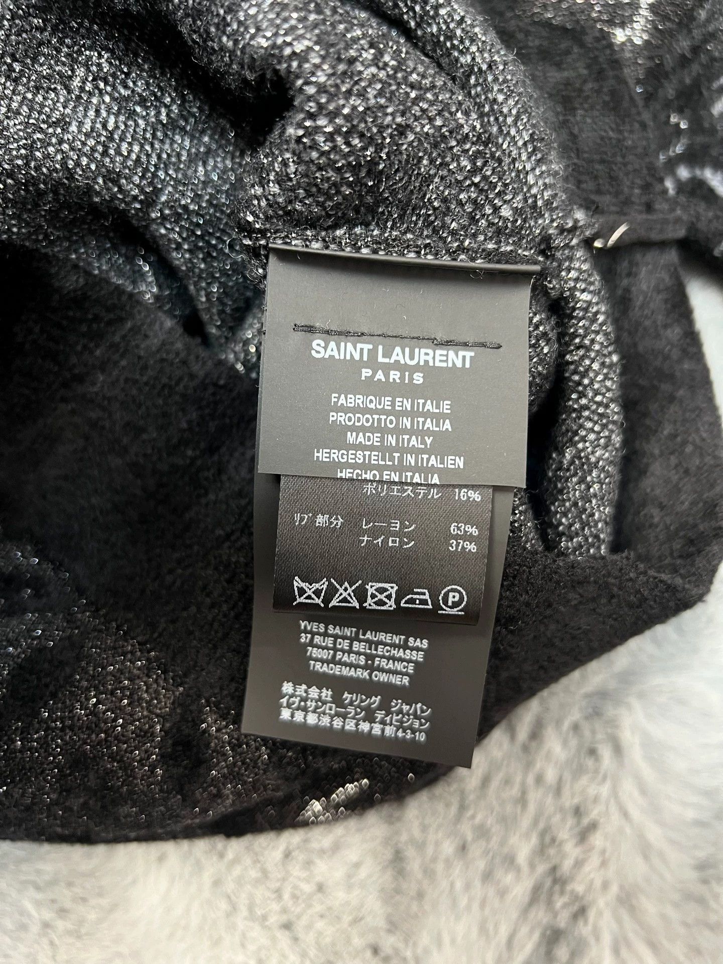 Saint Laurent Paris Authentic Saint Laurent SLP 2019 Flocked Sweater Size US XS / EU 42 / 0 - 5 Thumbnail