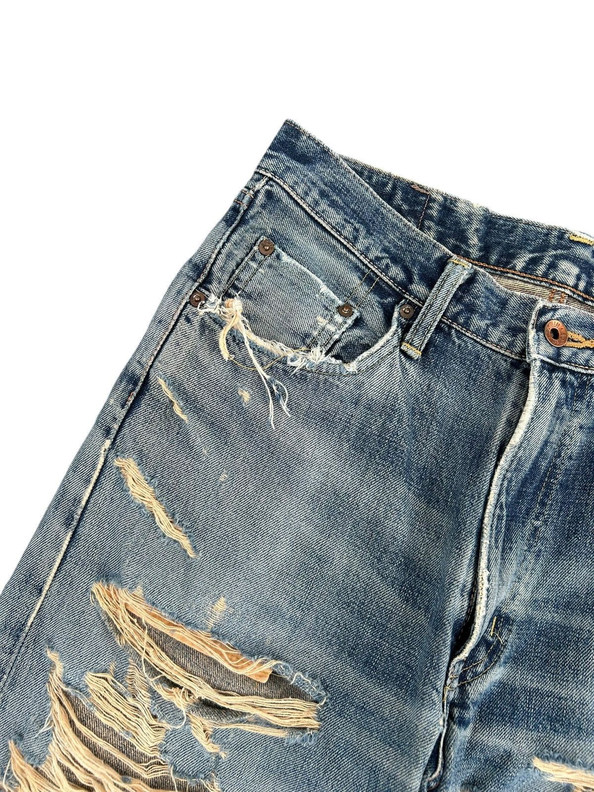Kapital Thrashed Vintage Edwin 505xx Selvedge Denim Jeans Size US 30 / EU 46 - 5 Thumbnail