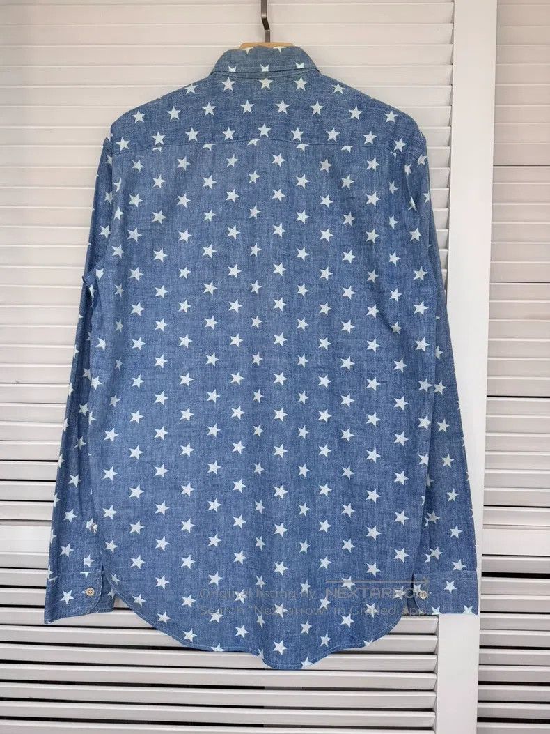 Our Legacy Our Legacy Classic White Star Blue Underneath Shirt Size US M / EU 48-50 / 2 - 2 Thumbnail