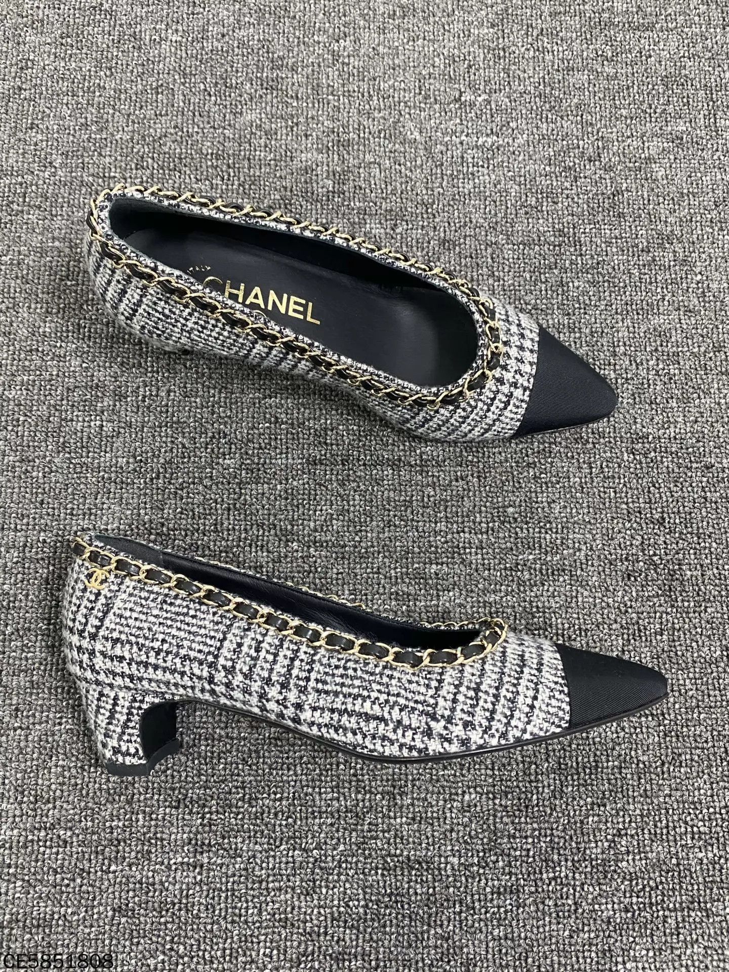 Chanel Chanel leather chain-woven flat shoes 35.5 Size US 5 / IT 35 - 4 Thumbnail