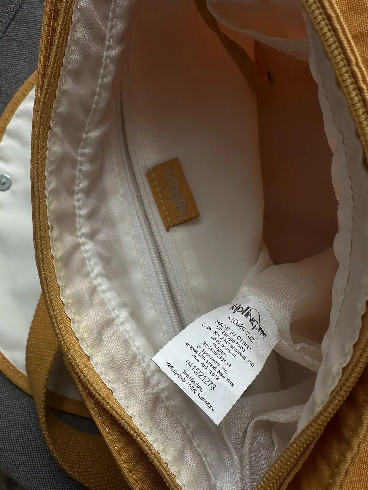 Vintage Vintage Kipling Yellow Bag Y2K Backpack Size ONE SIZE - 11 Thumbnail