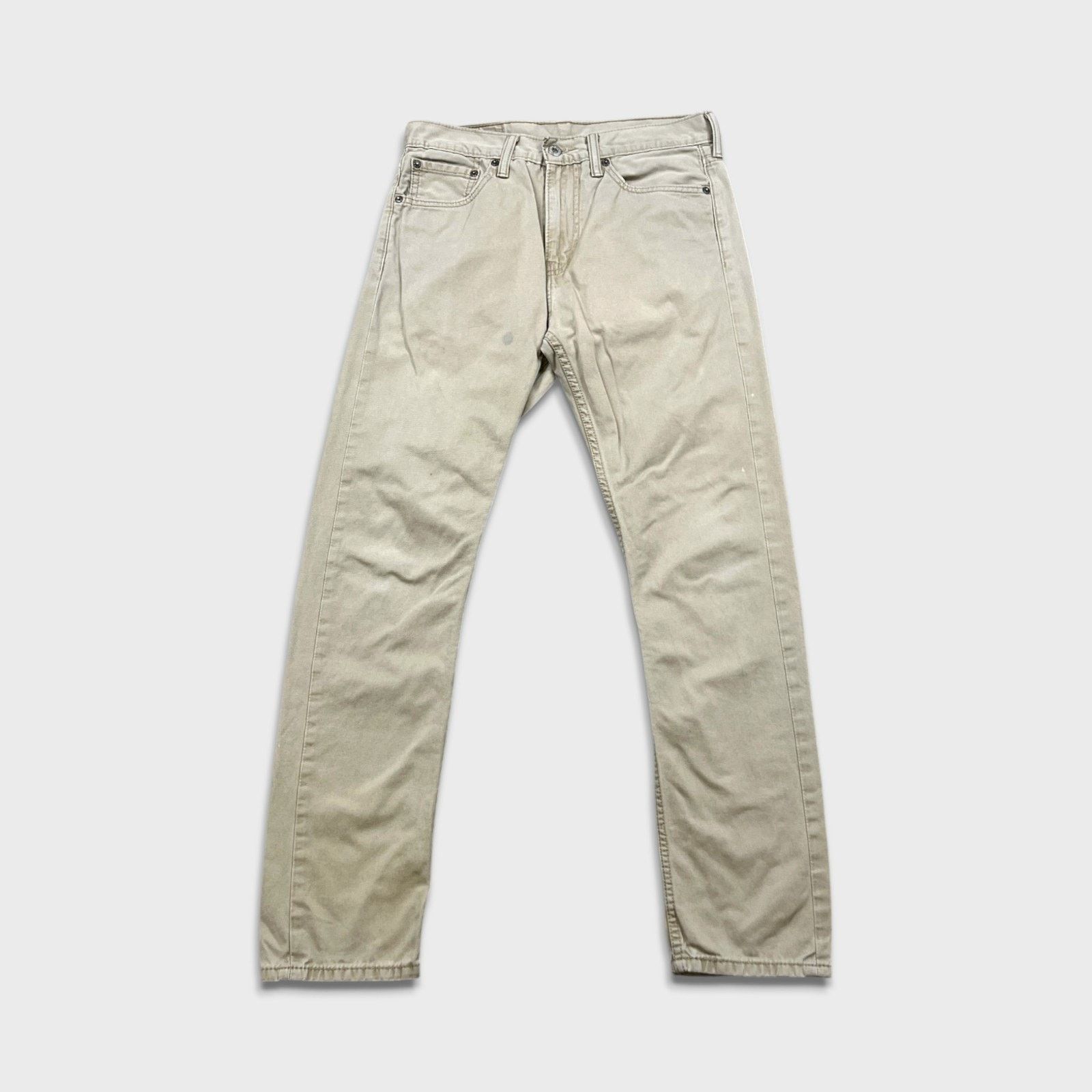 Levi's 510 Skinny Fit Jeans 31x30 Mid Rise Tapered Leg Khaki