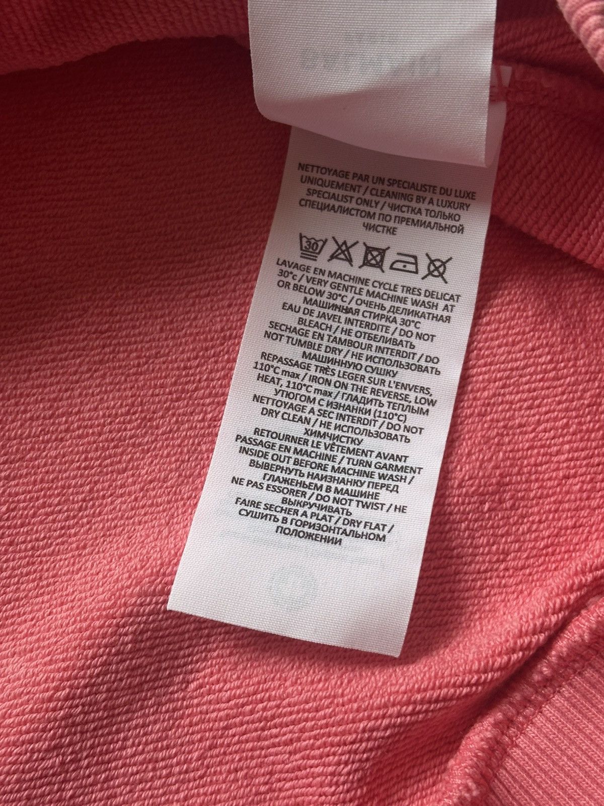 Balmain Balmain Paris Pink Crewneck Mini Logo Pullover Sweatshirt L Size US L / EU 52-54 / 3 - 8 Thumbnail