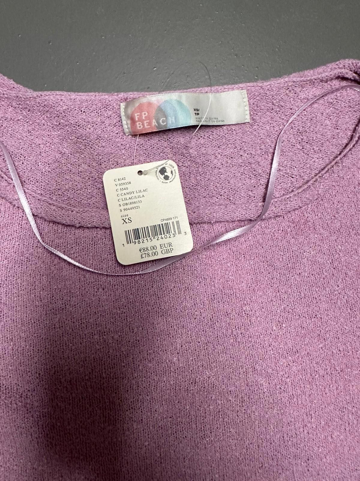 Designer FP Beach Lilac Long Sleeve Top - XS Size XS / US 0-2 / IT 36-38 - 3 Thumbnail