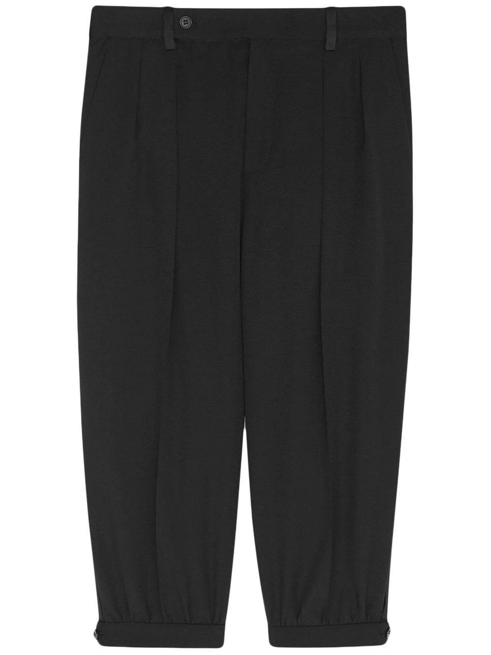 o1s1wg110624 Tuxedo Bermuda Shorts Grain De Poudre in Black
