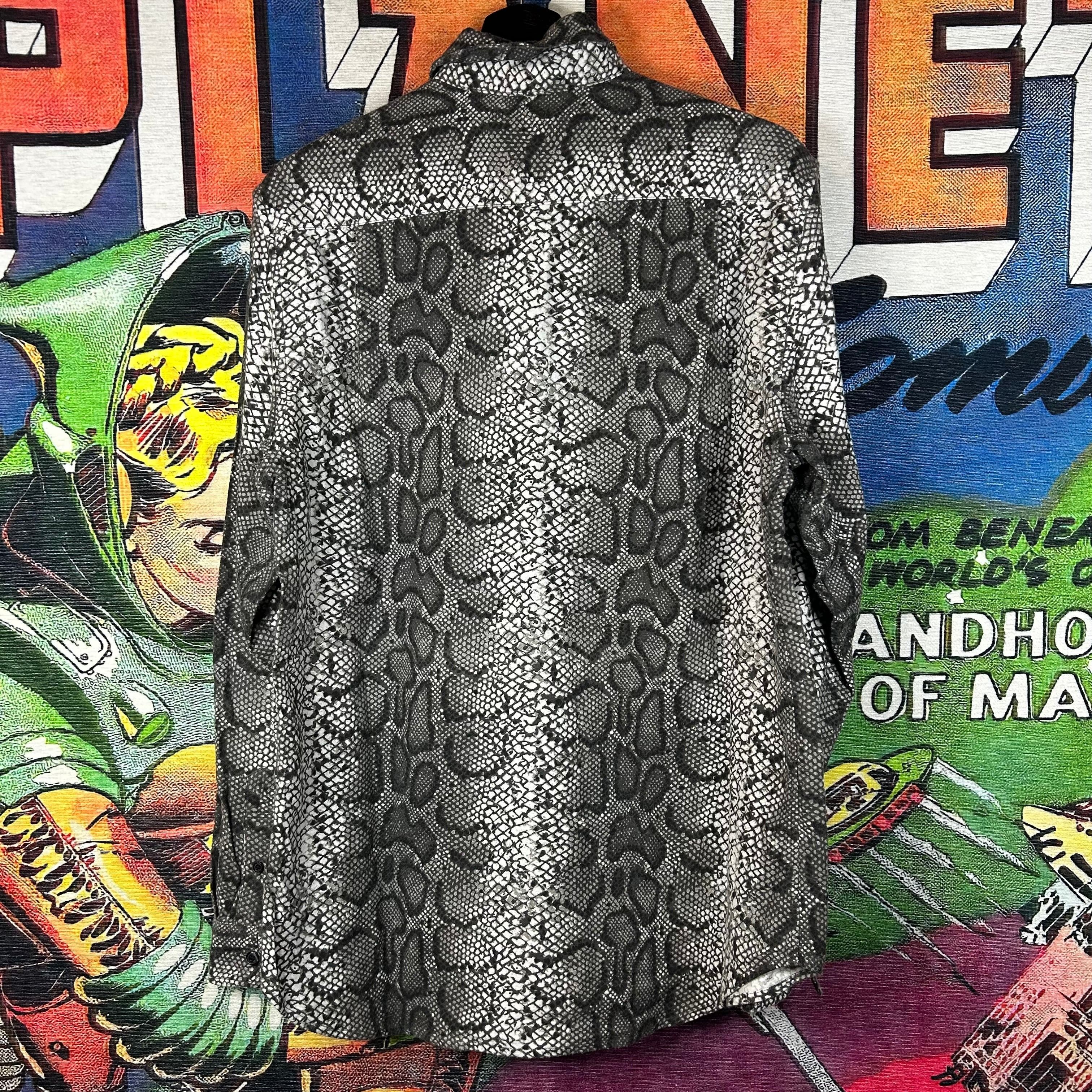 Supreme SUPREME SNAKE FLANNEL SHIRT FW14 (Black) Size US M / EU 48-50 / 2 - 2 Thumbnail