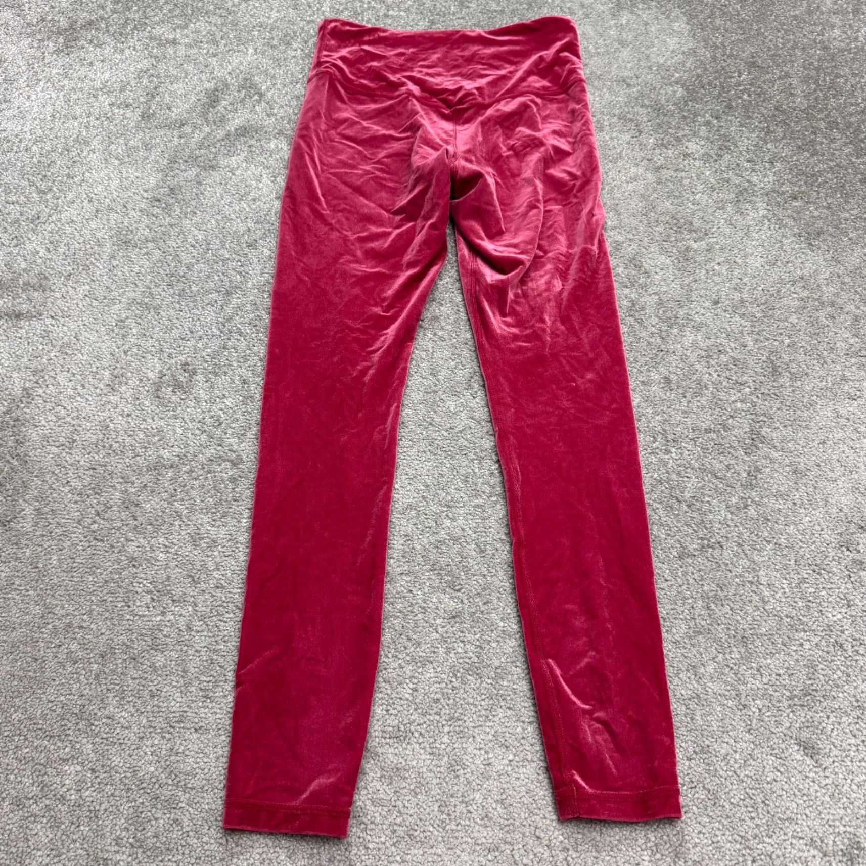 Athleta VINTAGE Athleta Elation Velvet Leggings Womens Small Pink Compression Athleisure Yoga Fitness Size 28" / US 6 / IT 42 - 2 Thumbnail