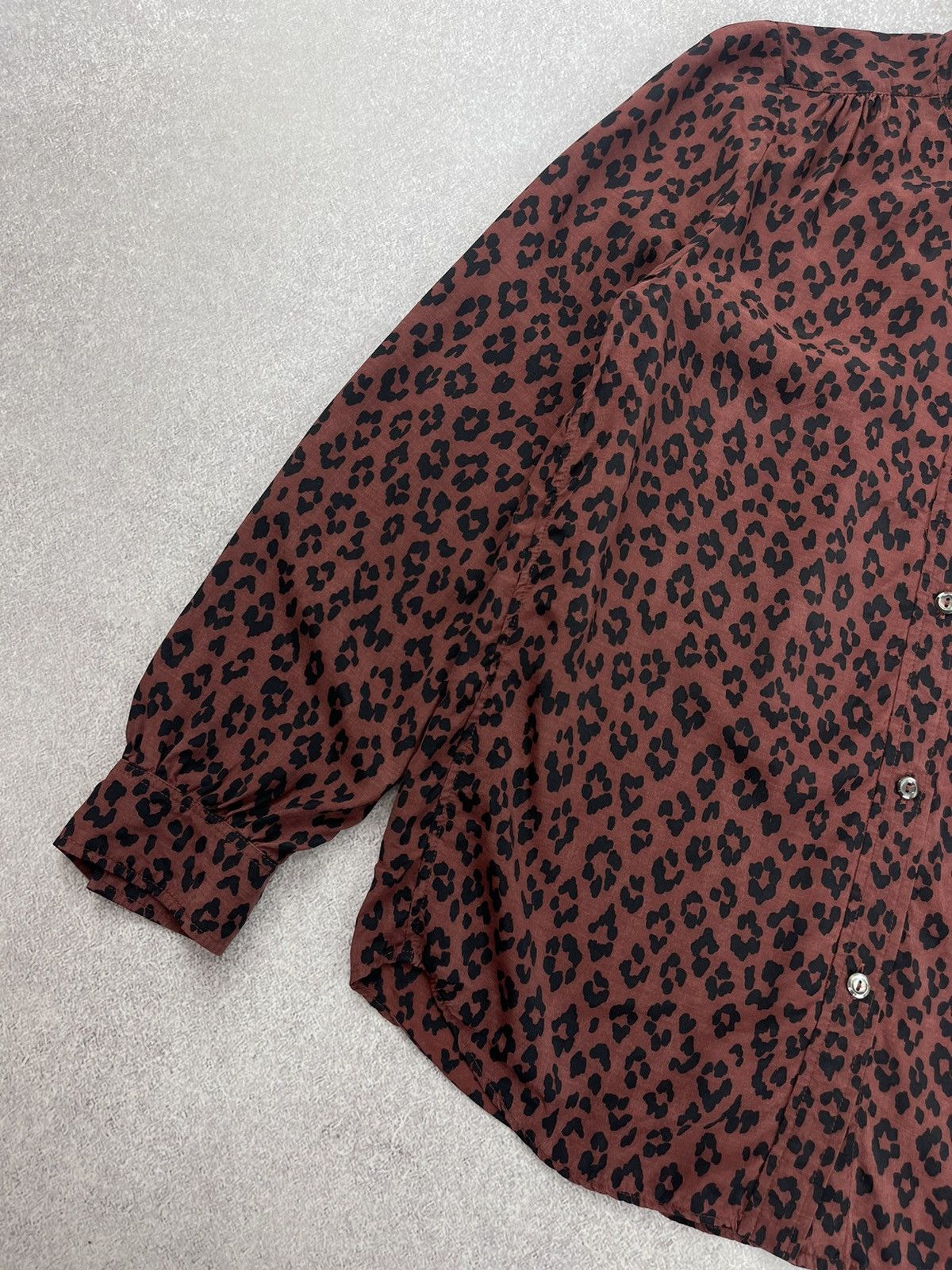 A.P.C. A.P.C. Rue Madame Paris Leopard Print Blouses Shirt Size 34 Size XXS / US 00 / IT 34 - 3 Thumbnail