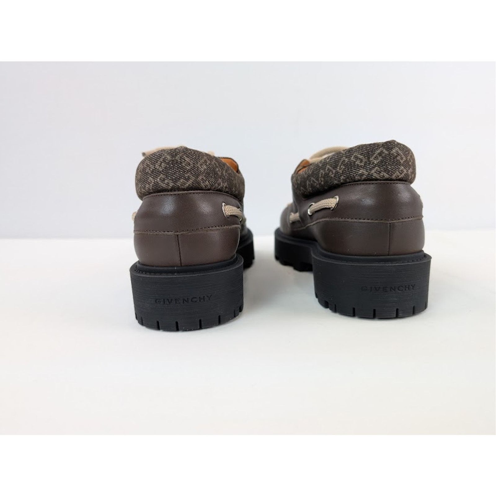 Givenchy o1rshd1 Storm Leather Boat Boots in Chocolate Size US 10 / EU 43 - 12 Thumbnail