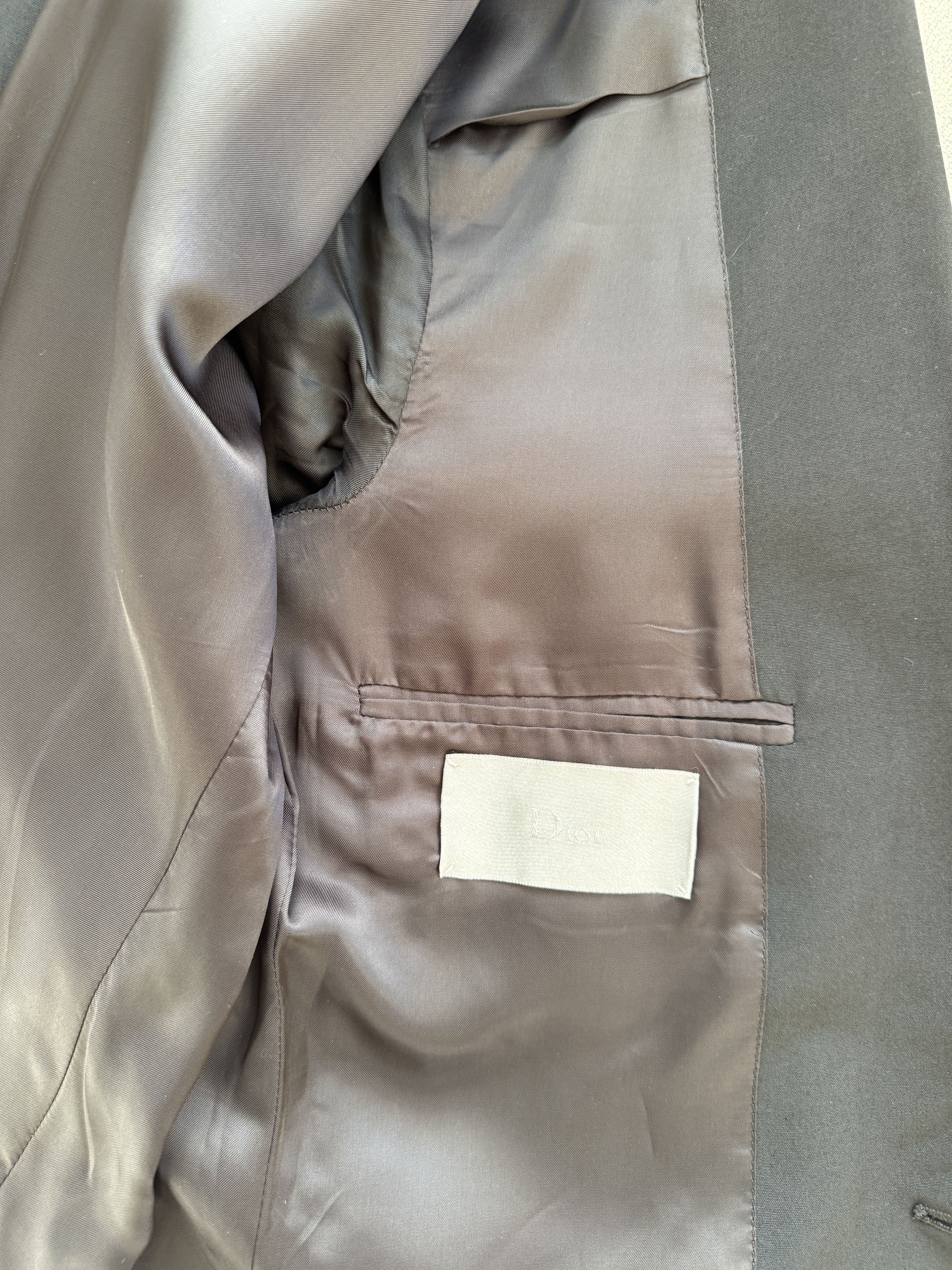 Dior AW02 Reflexion Double Lapel Le Smoking Collar Long Coat Size US M / EU 48-50 / 2 - 10 Thumbnail