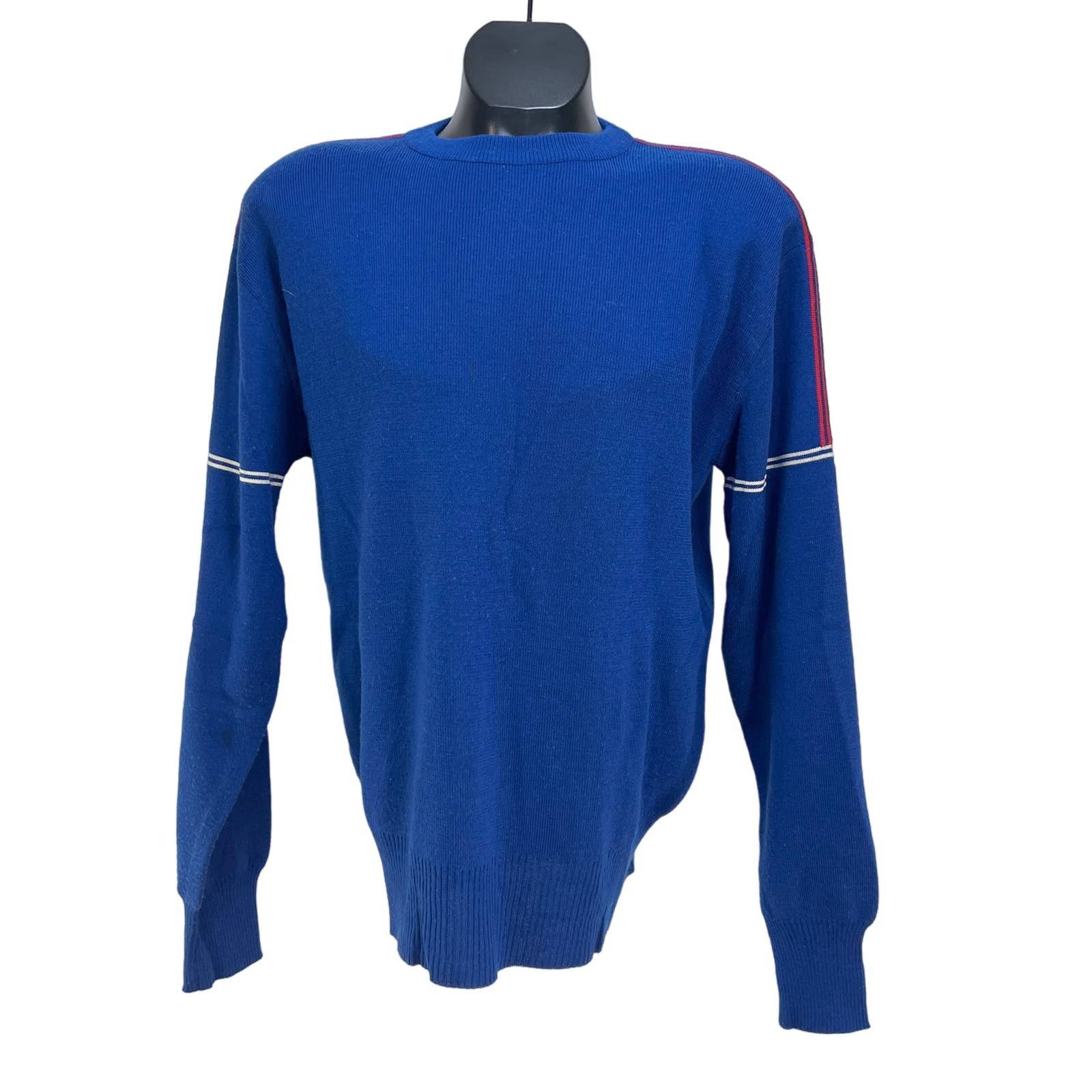 image of Obermeyer Ashton Sweater Blue Crewneck Long Sleeves Pullover, Men's (Size XL)