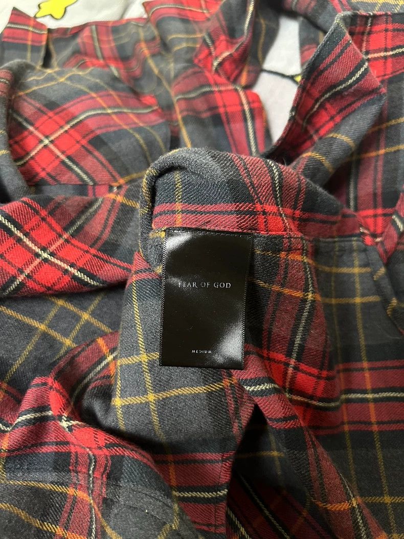 Fear of God Fear of God Dark red plaid back zip shirt Size US M / EU 48-50 / 2 - 4 Thumbnail