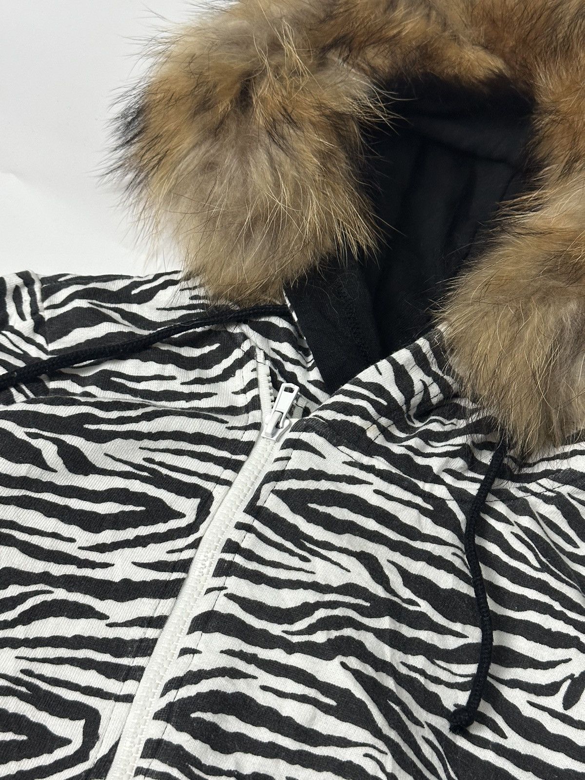 If Six Was Nine × Japanese Brand × Le Grande Bleu (L.G.B.) Fur Hoodie Double Zipper Adjon lgb style Size US S / EU 44-46 / 1 - 7 Thumbnail