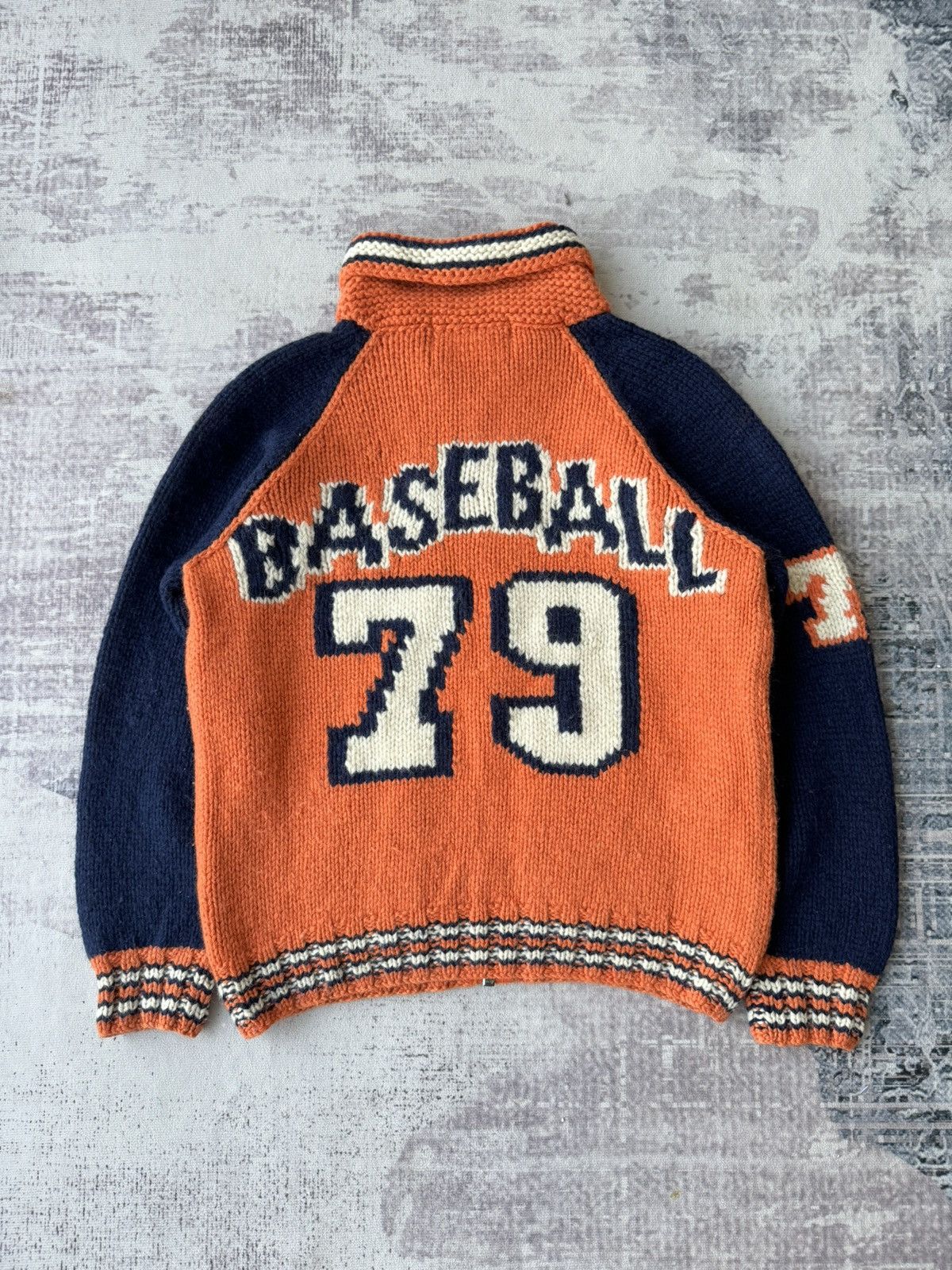 Japanese Brand Vintage Plevo Knit Zipper Baseball Jacket Size US M / EU 48-50 / 2 - 6 Thumbnail