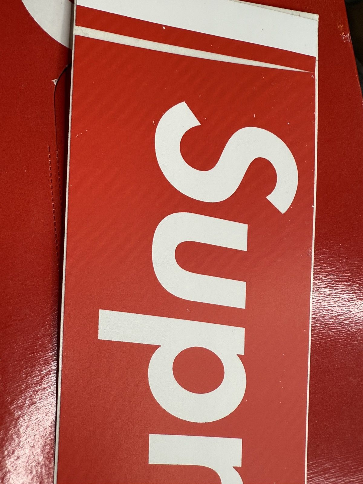 Supreme Supreme Carbon Fiber Red Box Logo Sticker Size ONE SIZE - 3 Thumbnail
