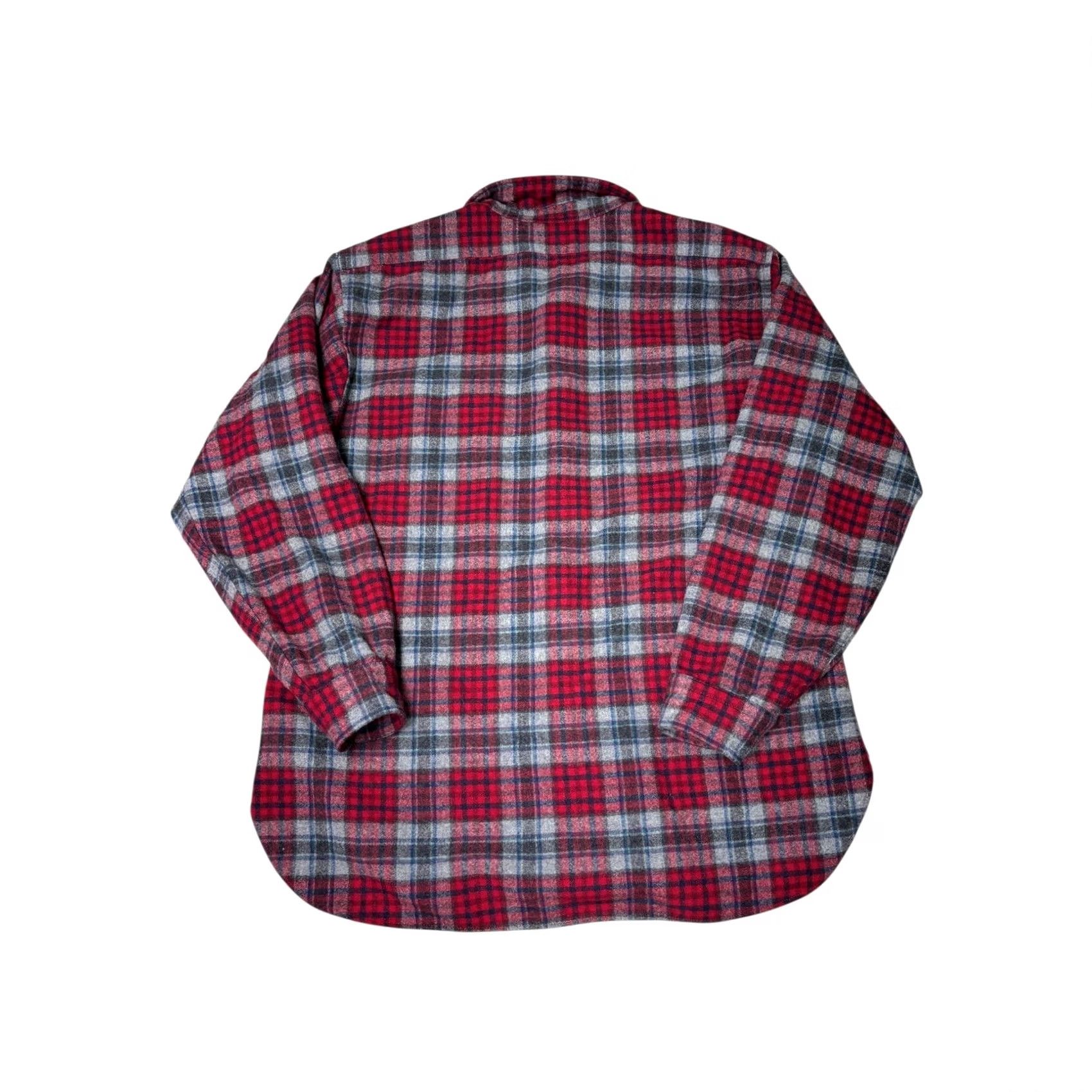 Pendleton VINTAGE Pendleton Wool Shirt Mens XL Red Plaid Button-Up Long Sleeve Size US XL / EU 56 / 4 - 7 Thumbnail
