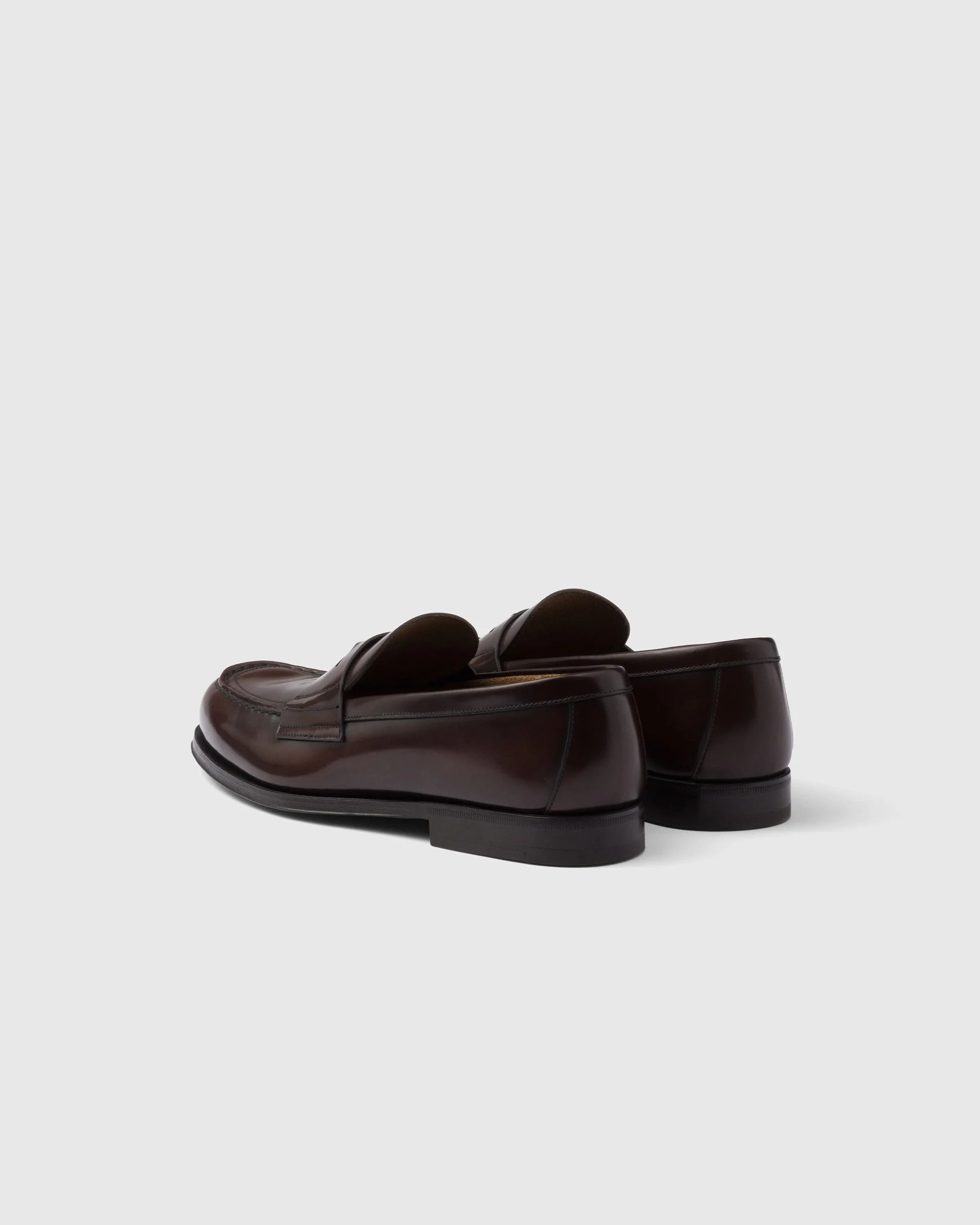 Prada o1mt1gz0226 Brushed Leather Loafers in Brown Size US 9 / EU 42 - 6 Thumbnail