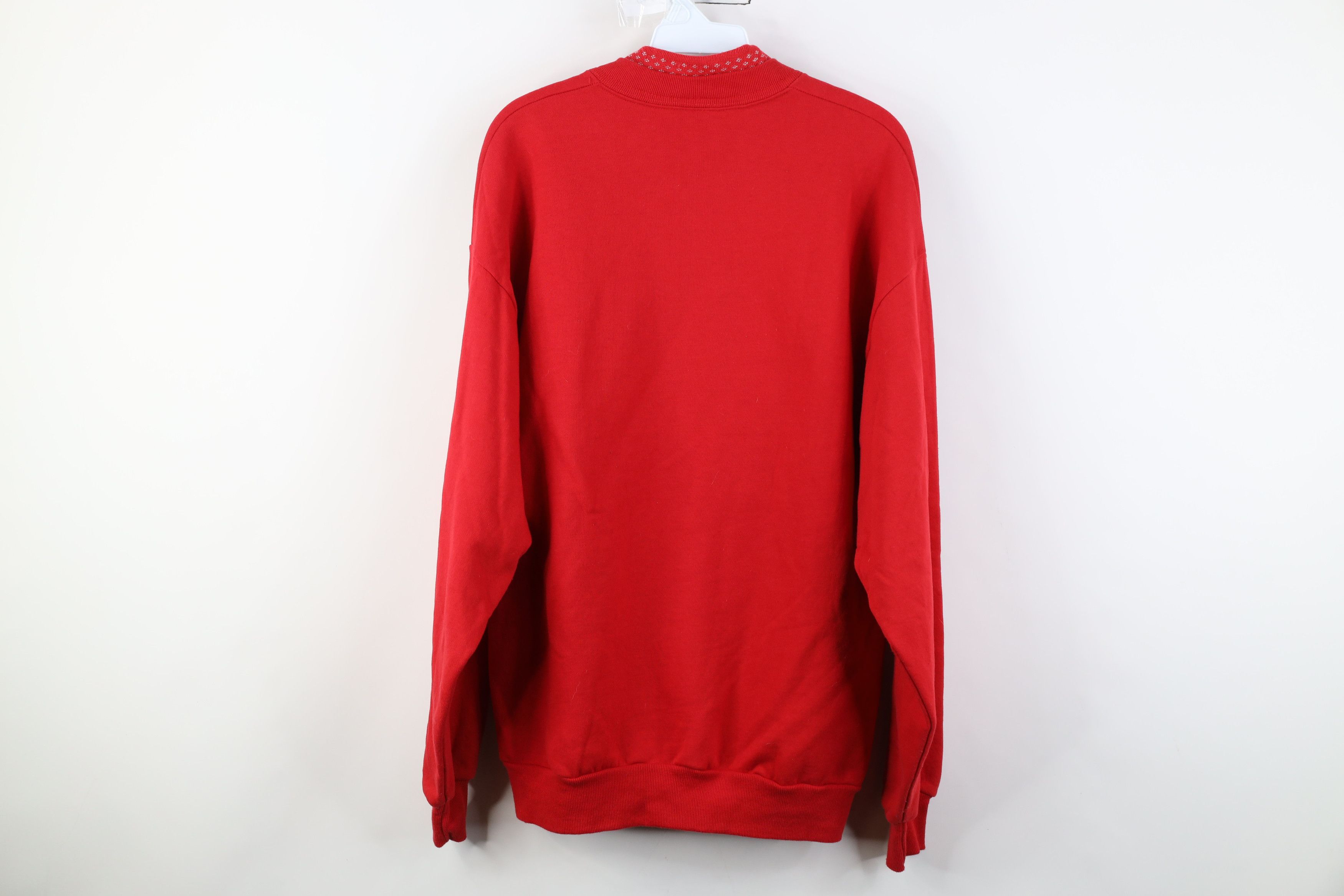 Vintage Vintage 90s Christmas Deck The Halls with Cat Sweatshirt Size M / US 6-8 / IT 42-44 - 14 Thumbnail