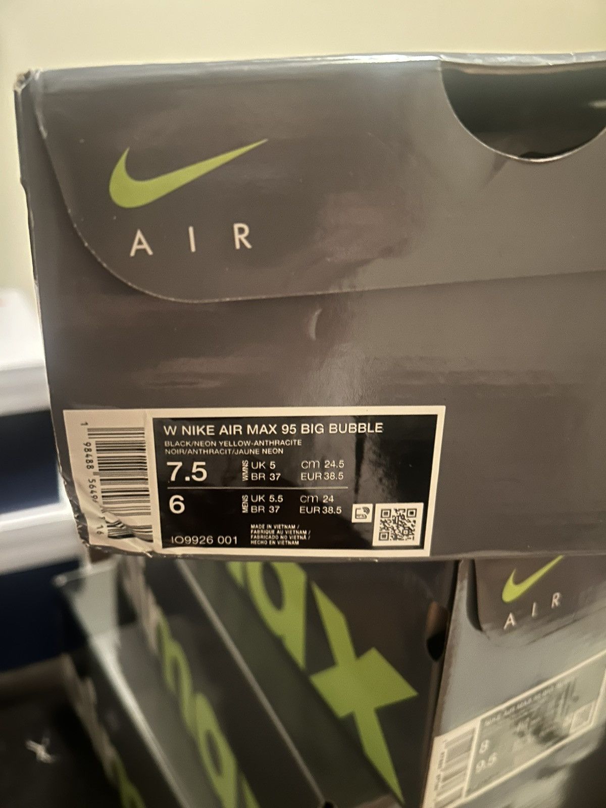 Nike Nike Air Max 95 OG Big Bubble Neon (2025/2026)(sz-6)-(7.5-W) Size US 7.5 / IT 37.5 - 4 Thumbnail