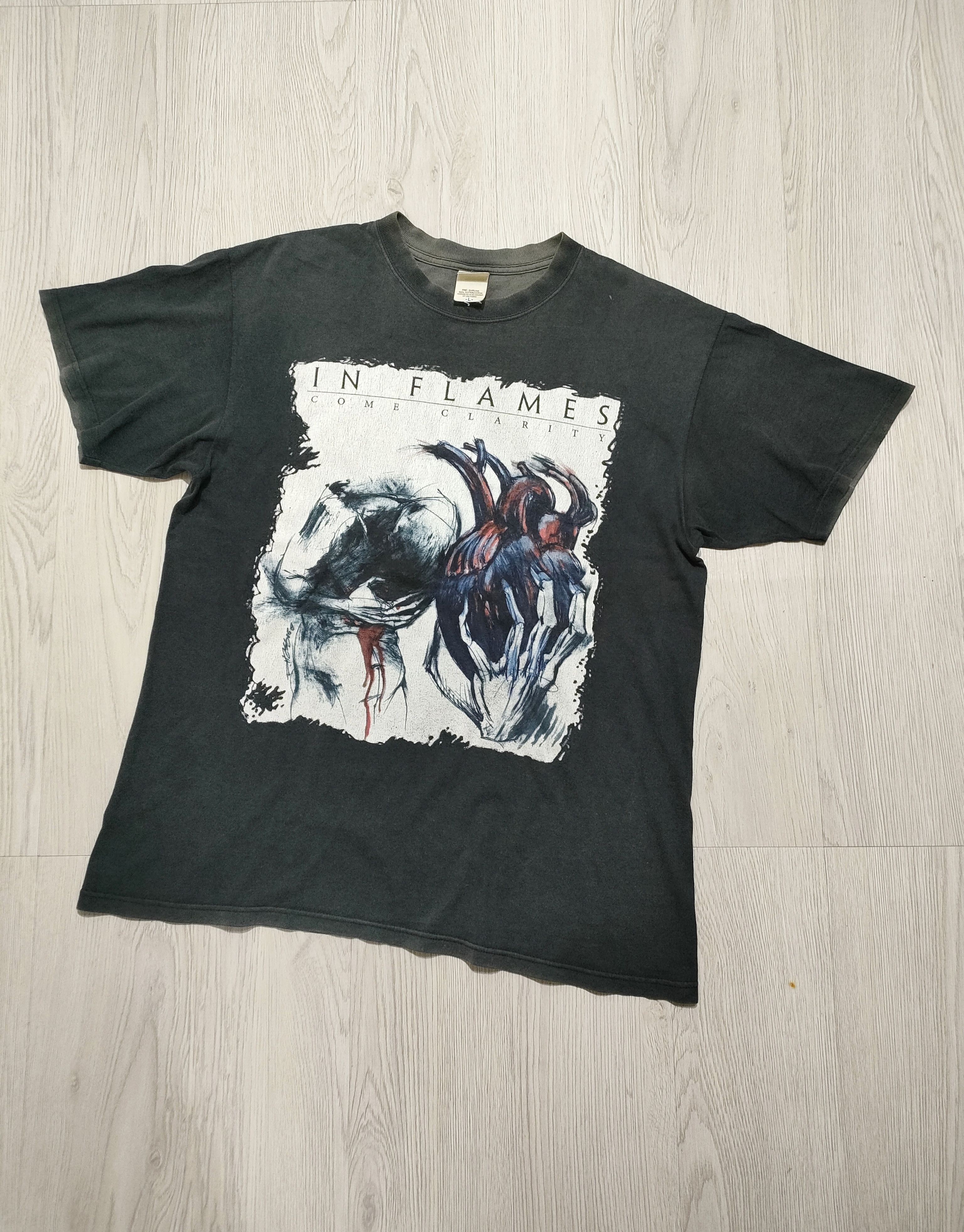 Band Tees INFLAMES - COME CLARITY 2006 TOUR Vintage Band T-Shirt Size US L / EU 52-54 / 3 - 2 Thumbnail
