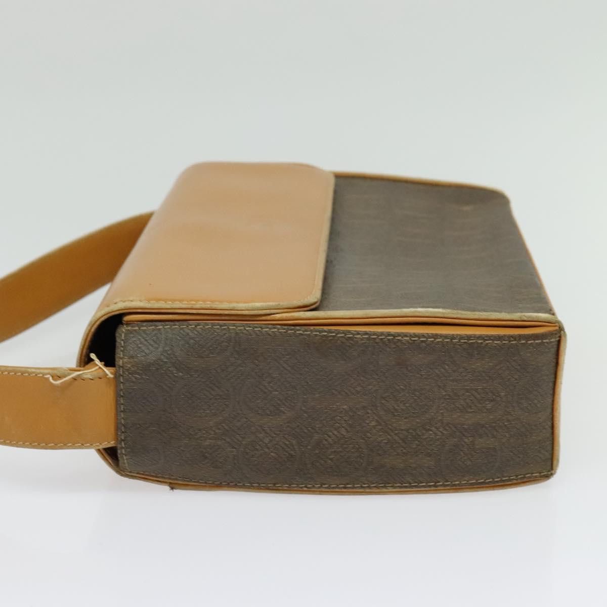 Gucci GUCCI Shoulder Bag Canvas Leather Brown Gold Size ONE SIZE - 4 Thumbnail