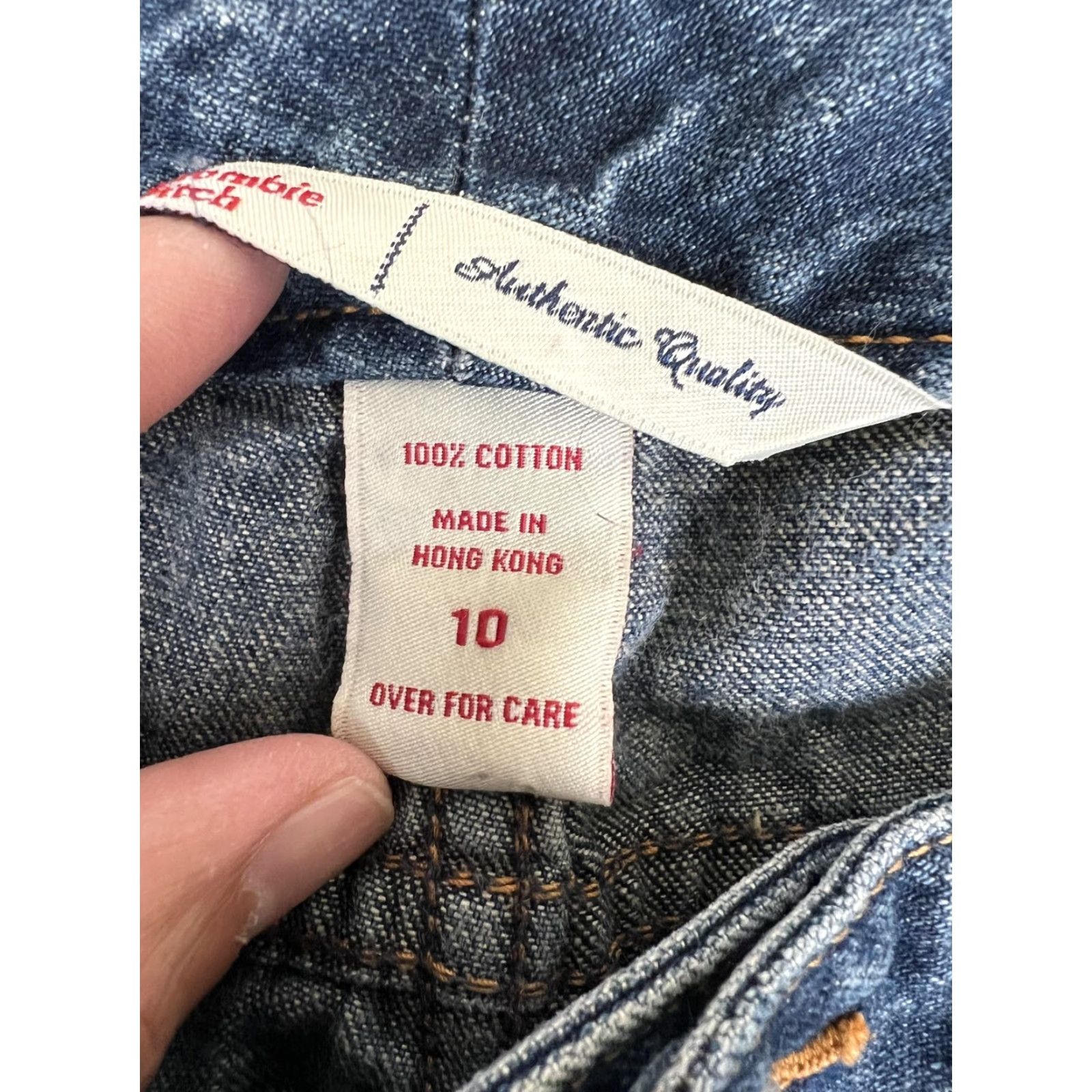 Abercrombie & Fitch VINTAGE Abercrombie & Fitch Bootcut Jeans Womens 10 Blue Medium Wash Denim Y2K Size 32" / US 10 / IT 46 - 7 Thumbnail