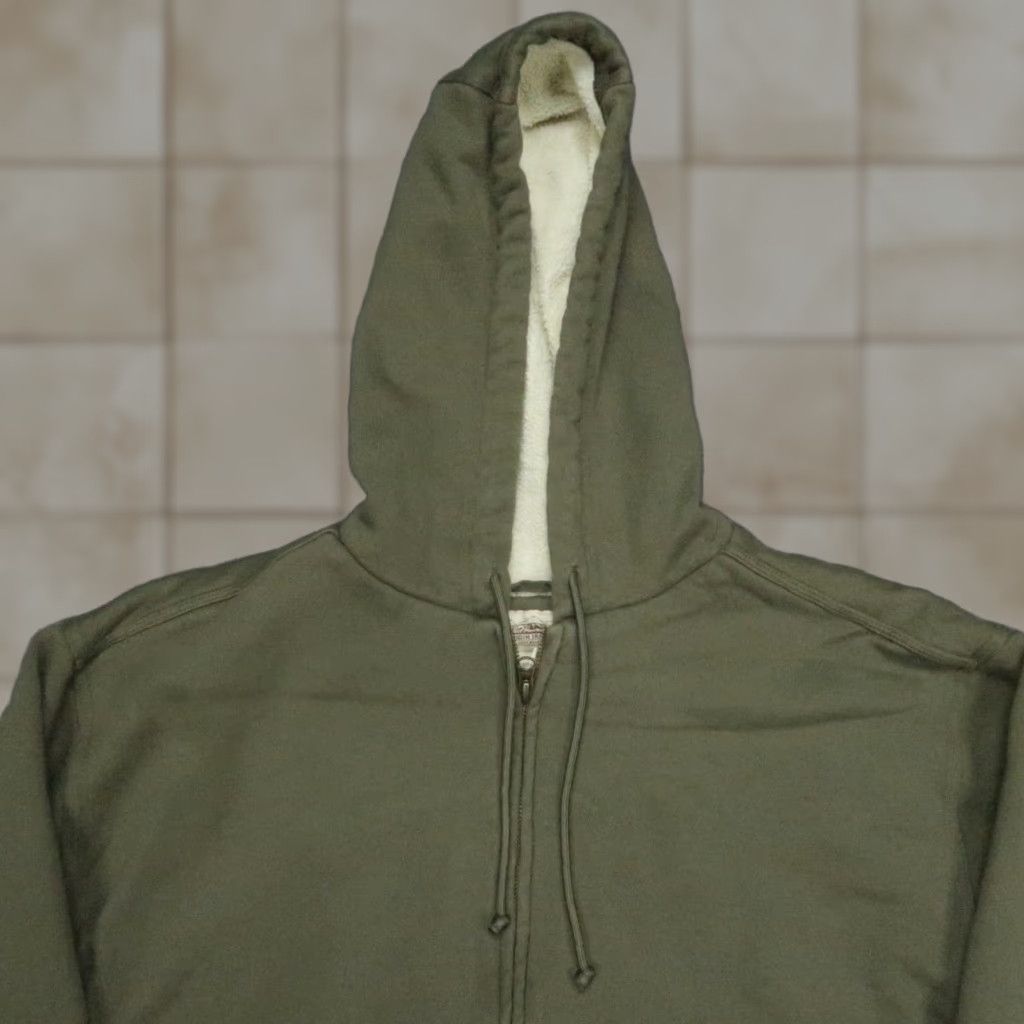 Vintage LL Bean Hoodie Men XL Green Katahdin Iron Works Full Zip Heavyweight Size US XL / EU 56 / 4 - 1 Thumbnail