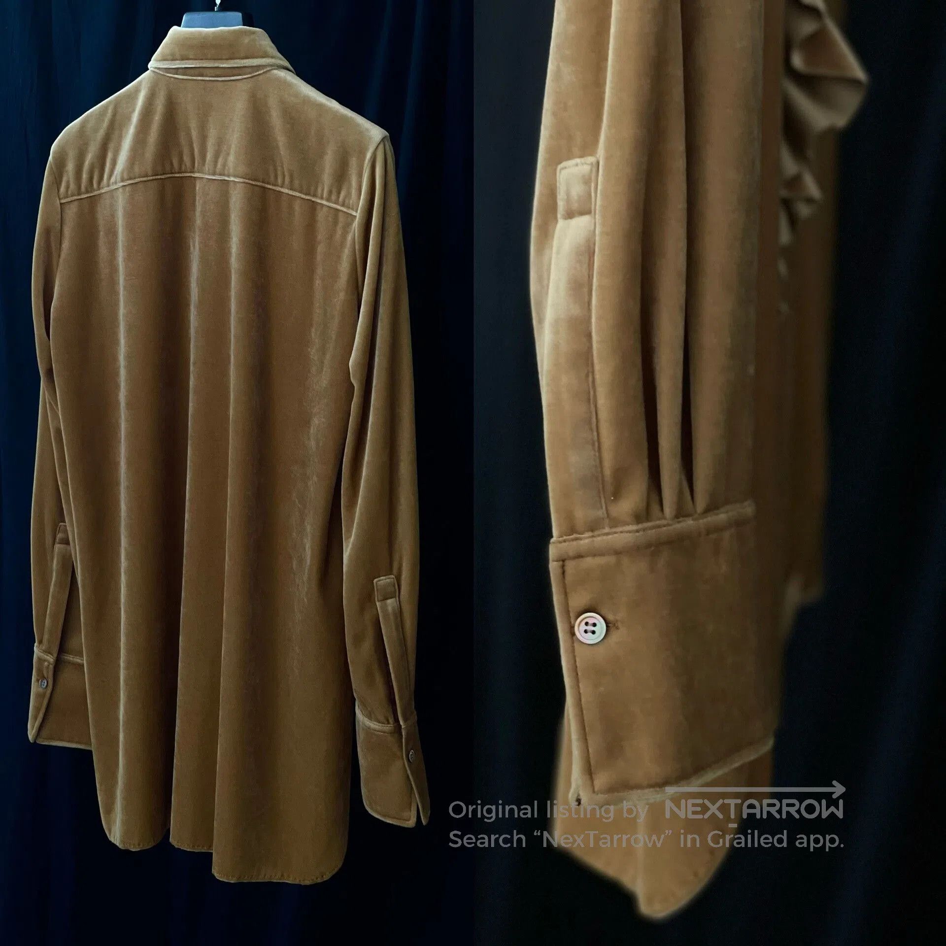 Y's Y's By TAKESHI KOSAKA Velvet Shirt. Size S / US 4 / IT 40 - 8 Thumbnail