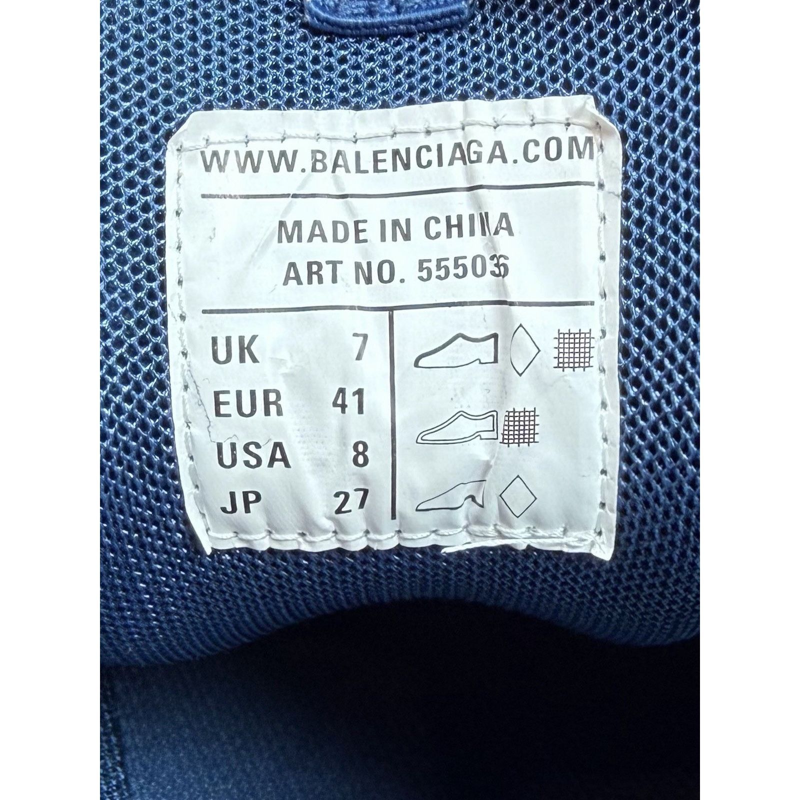 Balenciaga Size 41EU/8US - Balenciaga Track Blue LED NEW! Size US 8 / EU 41 - 9 Thumbnail