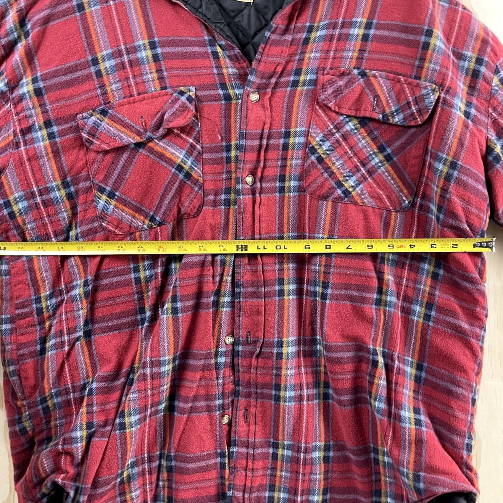Vintage VINTAGE Northwest Blue Shirt Jacket Mens XLT Red Plaid Quilted Workwear Flannel Size US XL / EU 56 / 4 - 4 Thumbnail