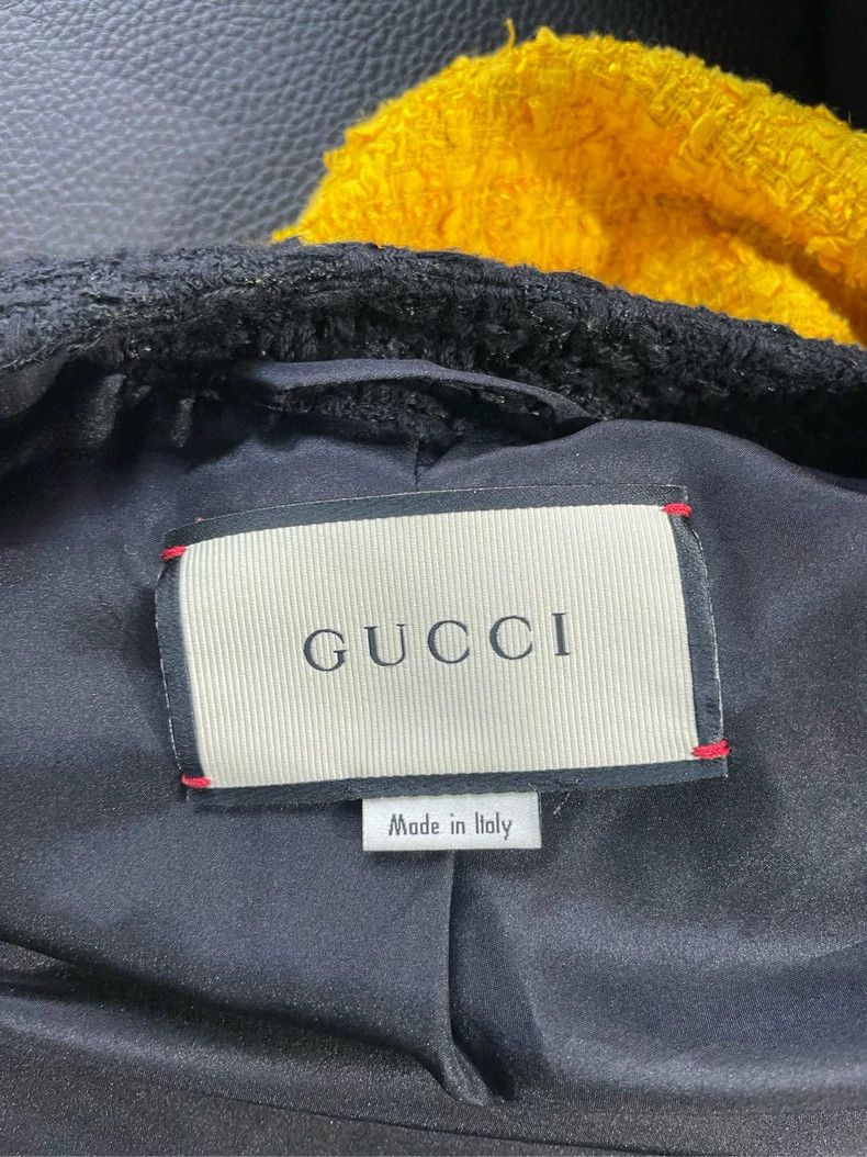 Gucci Gucci Yellow small fragrant style coat 2503-Nextarrow Size US XXS / EU 40 - 7 Thumbnail