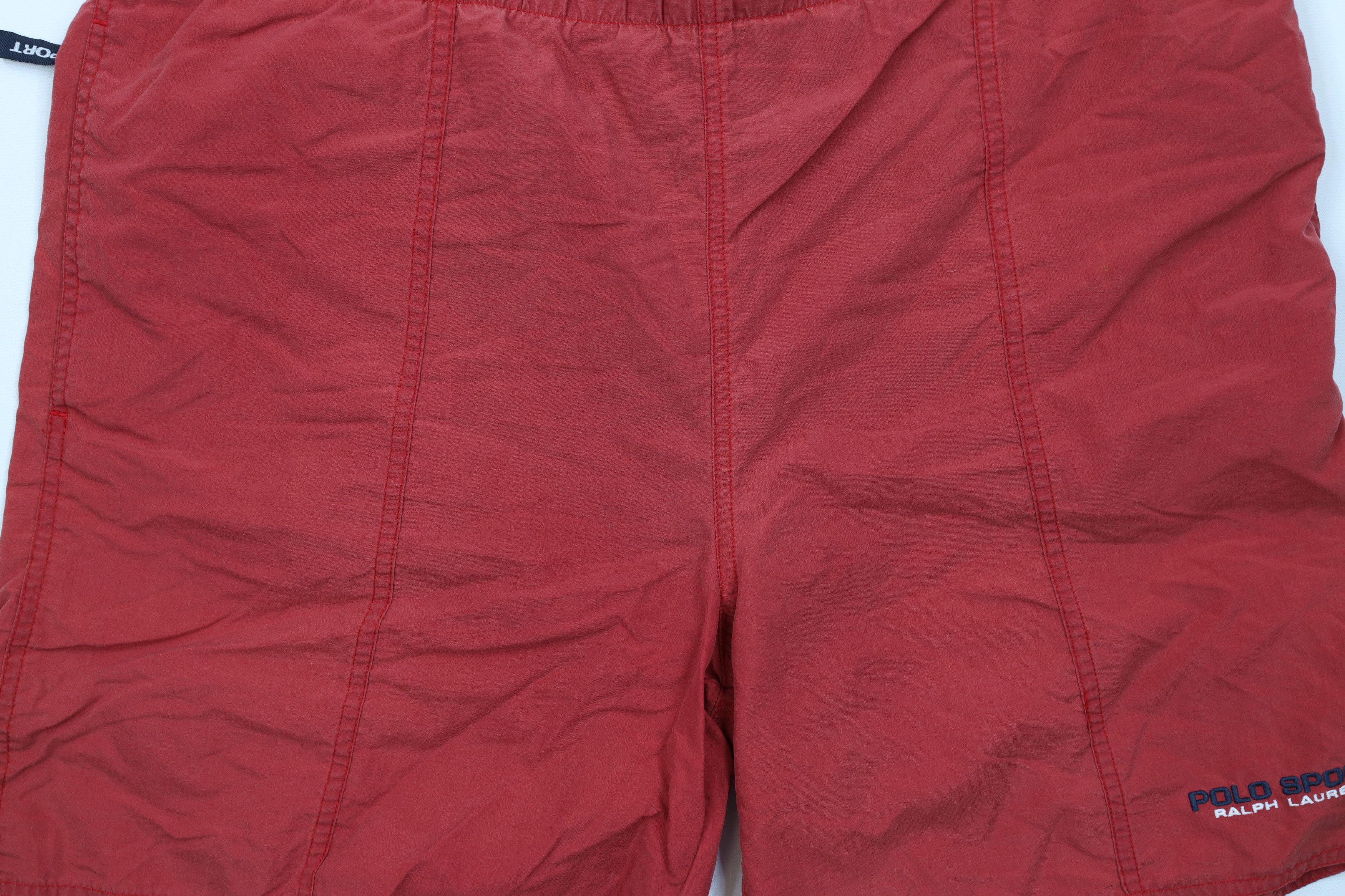 Polo Ralph Lauren AS IS Vintage 90s Polo Sport Ralph Lauren Spell Lined Shorts Size US 34 / EU 50 - 3 Thumbnail